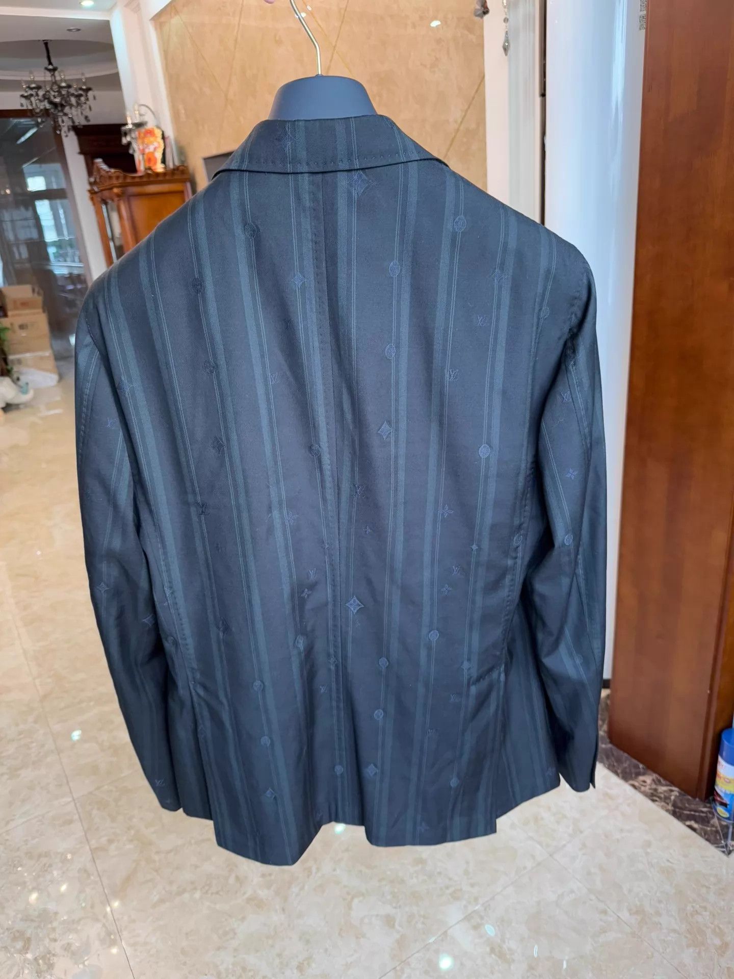 Louis Vuitton Louis Vuitton Embroidered Logo Wool Jacket 52/48 Worn Twice Size 52R - 2 Thumbnail