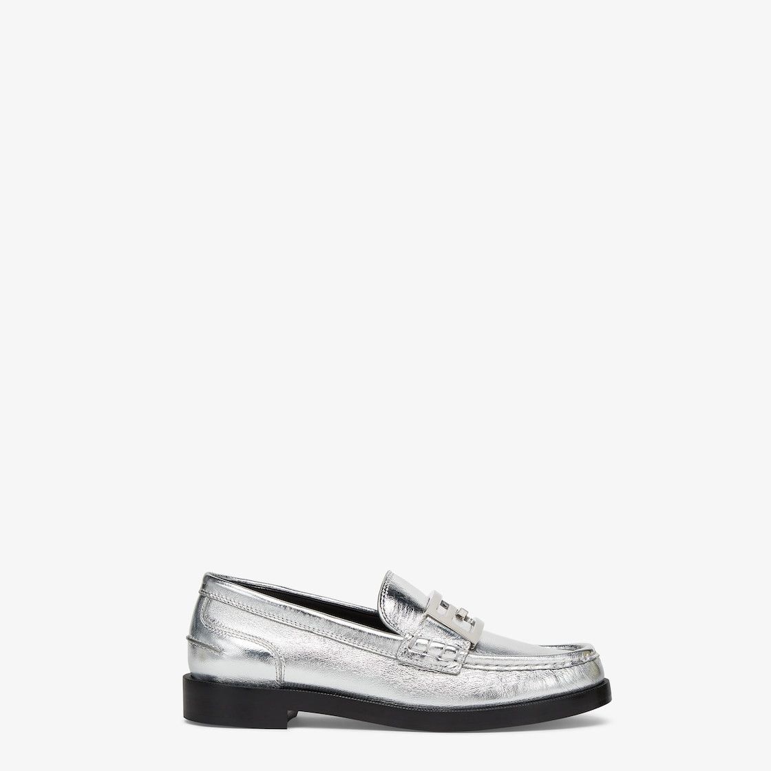 Fendi o1s1wg110125 Loafer in Silver Size US 7 / IT 37 - 1 Thumbnail