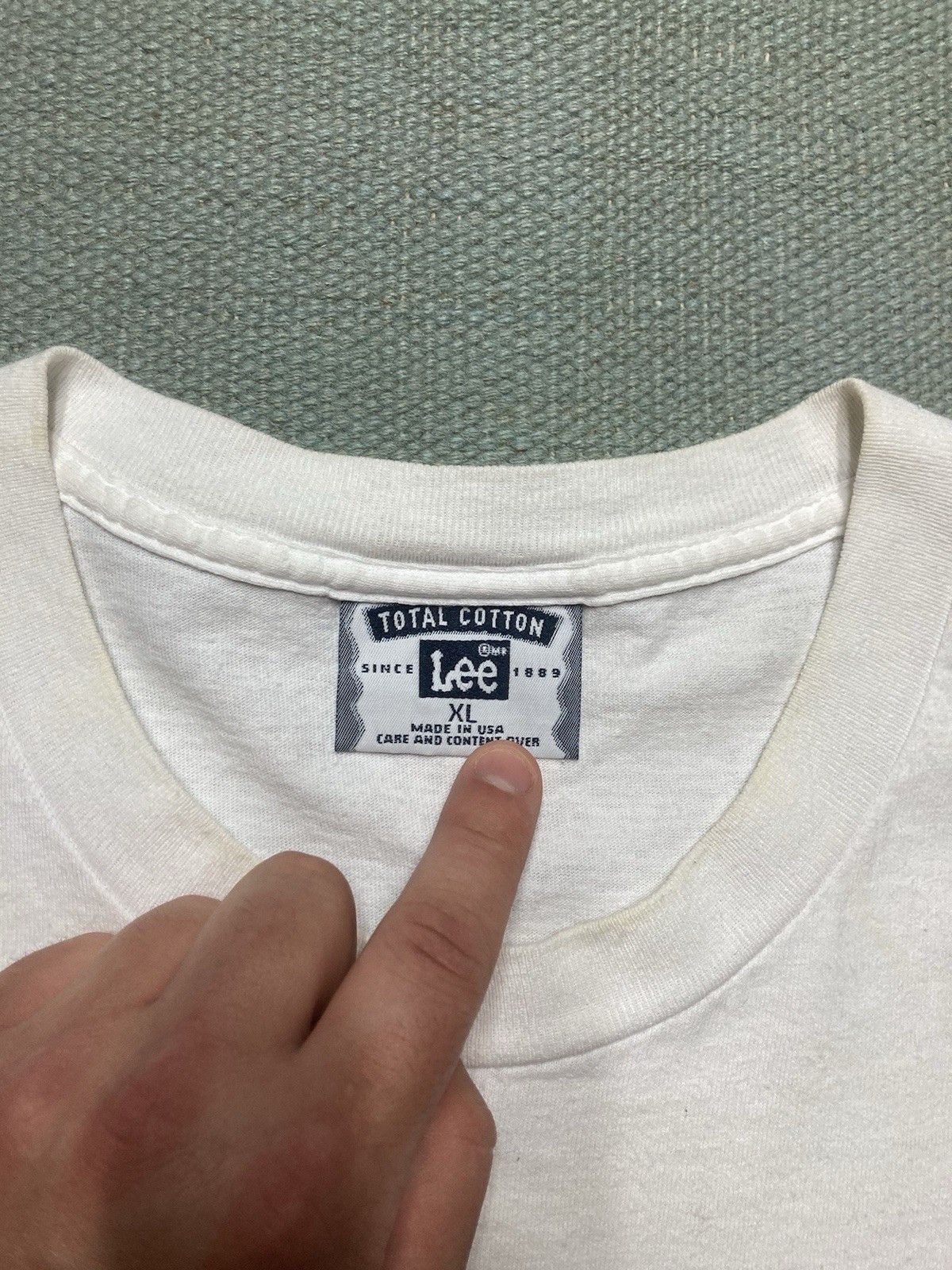 Lee × Vintage Vtg t shirt Yale college school spell out logo made USA XL Size US XL / EU 56 / 4 - 5 Thumbnail