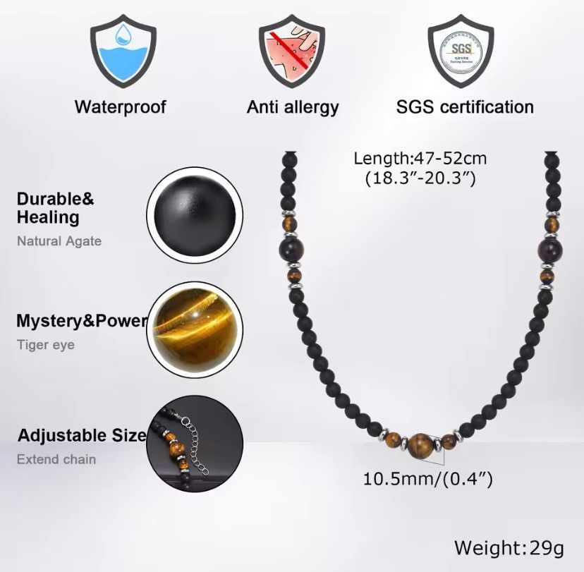 Other Classic Simple Black Beads Chain Necklace Size ONE SIZE - 2 Thumbnail