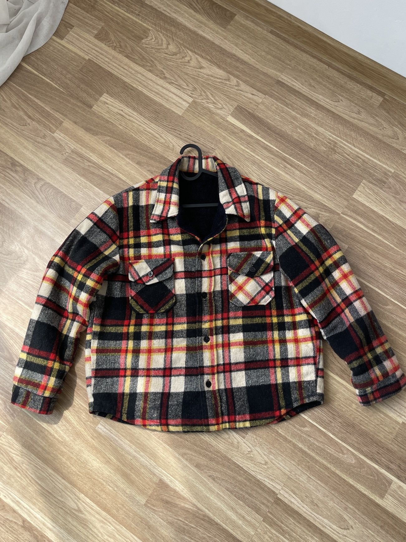 Proper Cloth × Vintage Vintage Proper Care Flannel Wool Fleece Jacket Size M USA Size US M / EU 48-50 / 2 - 3 Thumbnail