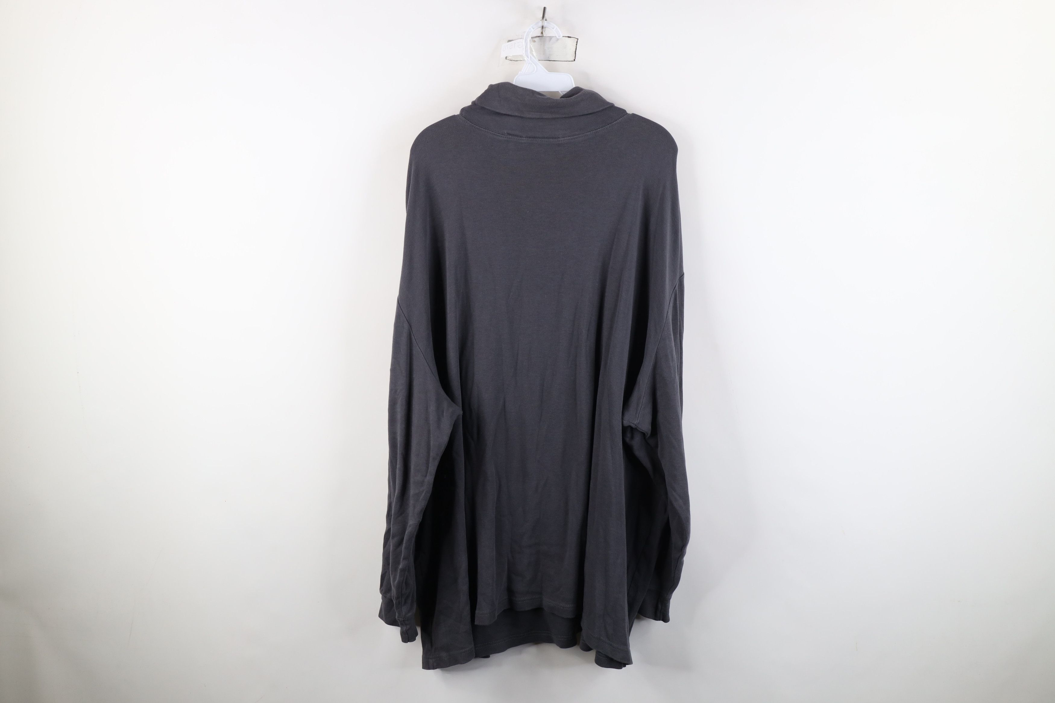 Vintage Vintage 90s Streetwear Long Sleeve Turtleneck T-Shirt Gray Size US XXL / EU 58 / 5 - 9 Thumbnail