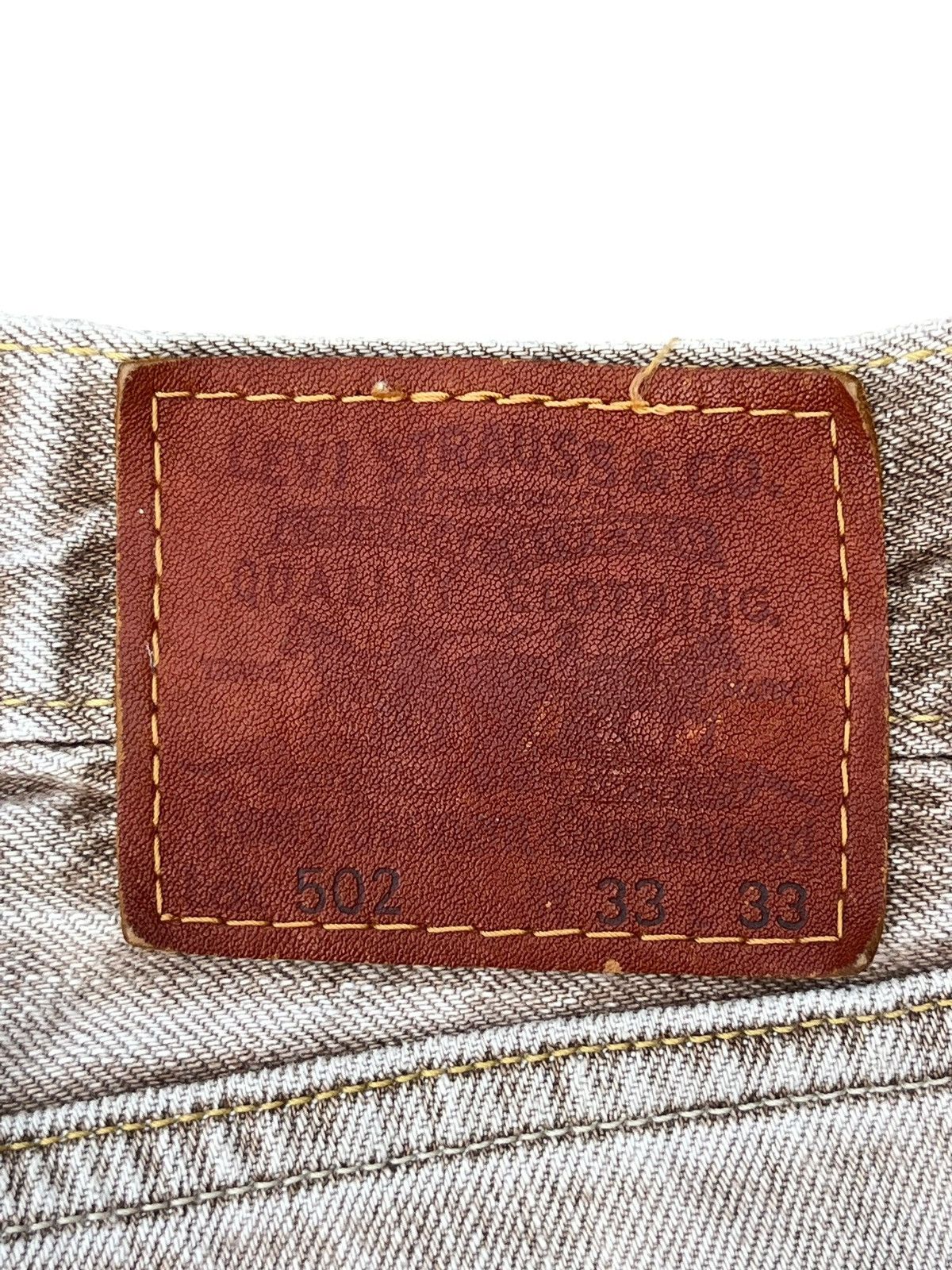 Levi's Vintage Y2K Levi’s 502 Brown Faded Washed Straight Leg Jeans Size US 32 / EU 48 - 9 Thumbnail