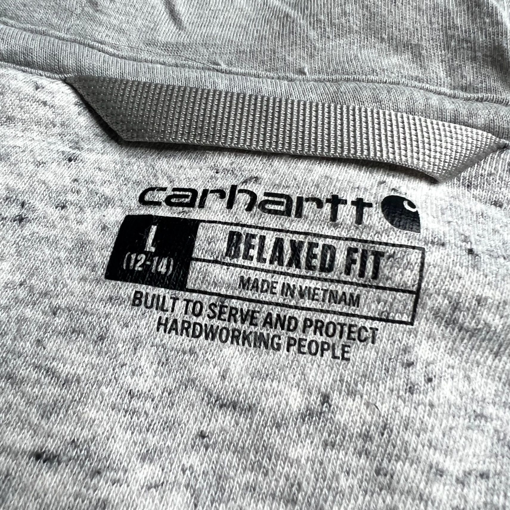 Carhartt VINTAGE Carhartt Women’s Zip-Up Hoodie Gray Relaxed Fit L 12–14 Full Zip Jacket Size L / US 10 / IT 46 - 5 Thumbnail