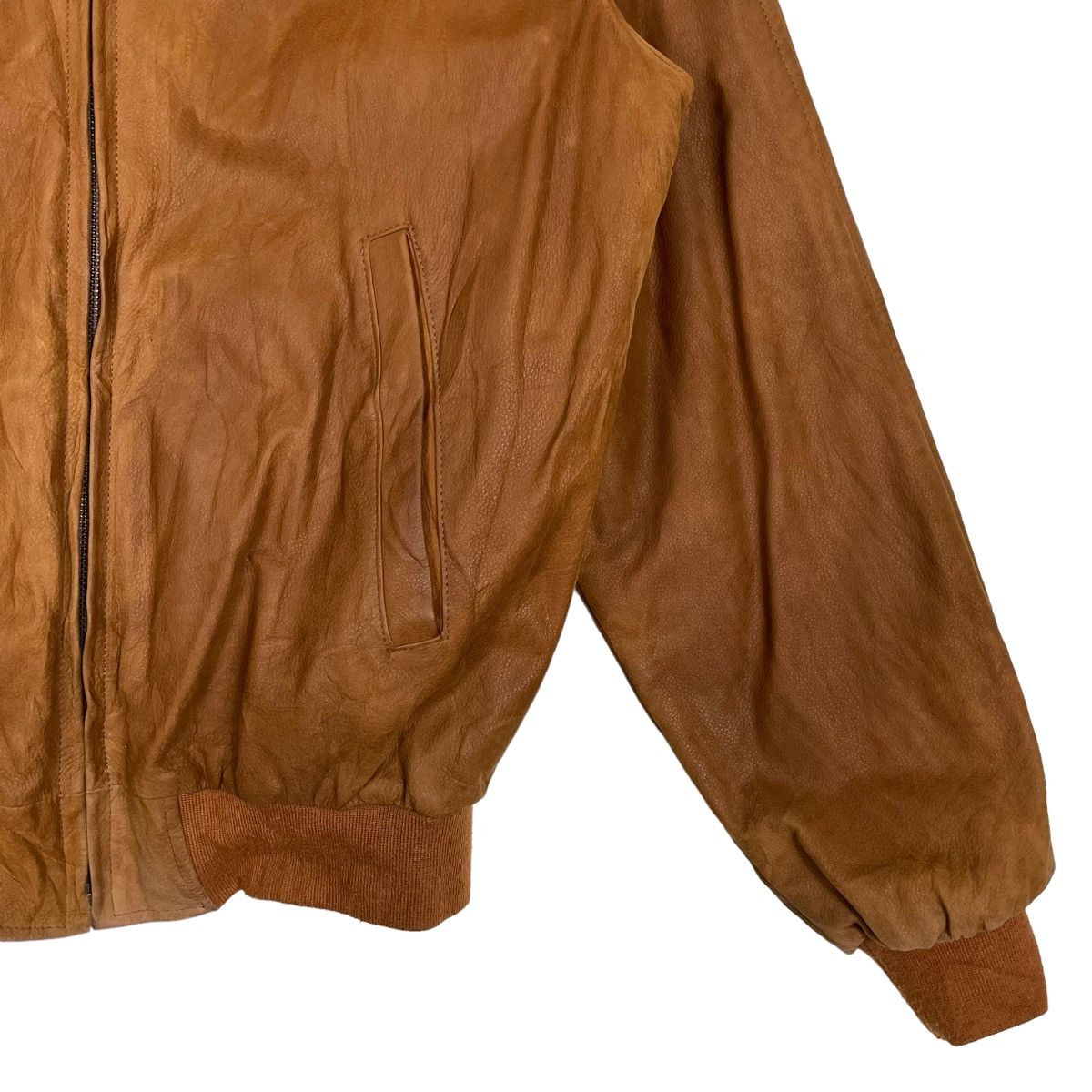 Golden Bear × Taylor Stitch × Vintage 💥90s GOLDEN BEAR LEATHER BOMBER JACKET Size US S / EU 44-46 / 1 - 5 Thumbnail