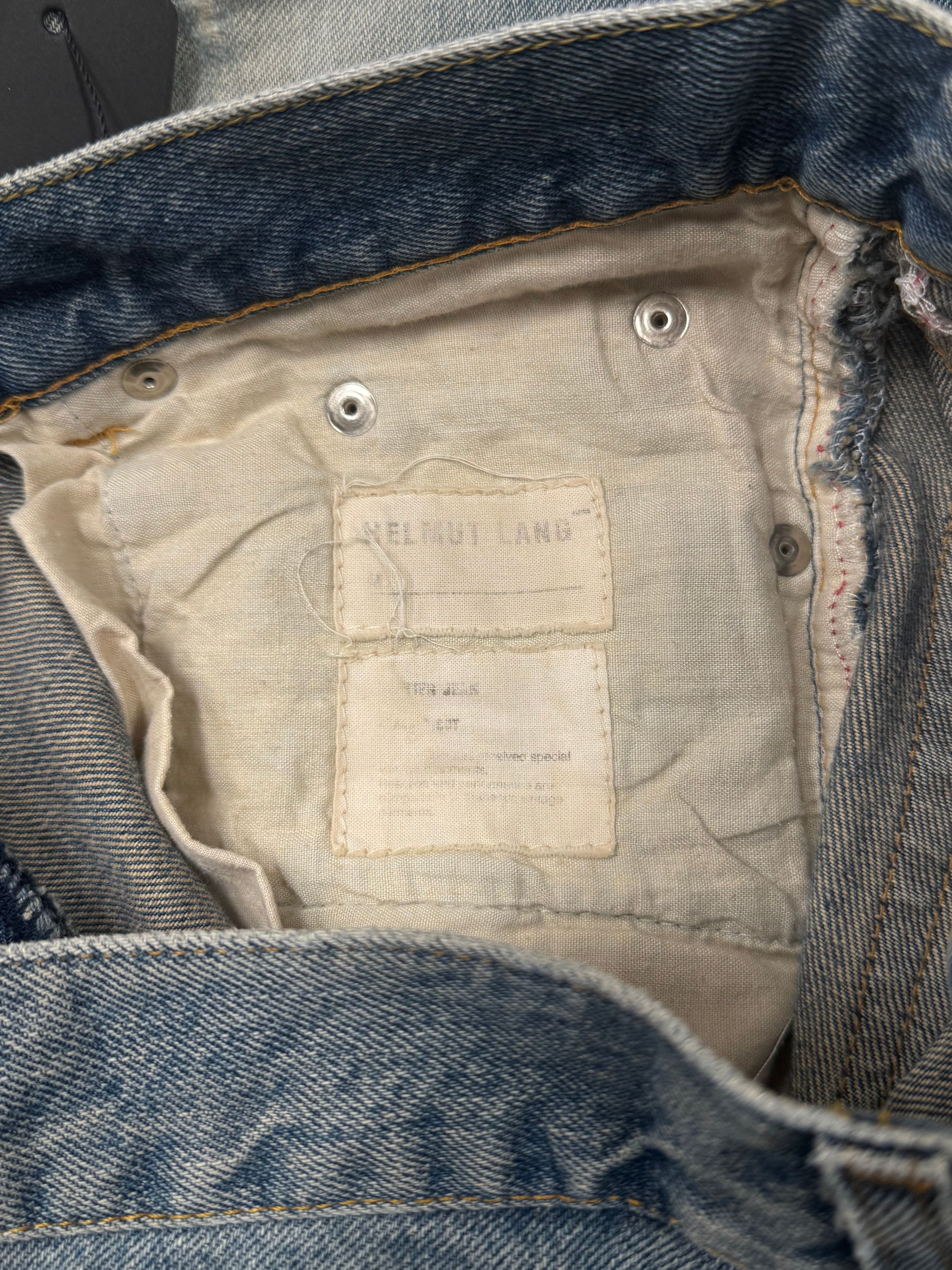 Helmut Lang 1999 Helmut Lang ‘Painter’ Washed Blue/Green Bootcut Denim Size US 30 / EU 46 - 3 Thumbnail