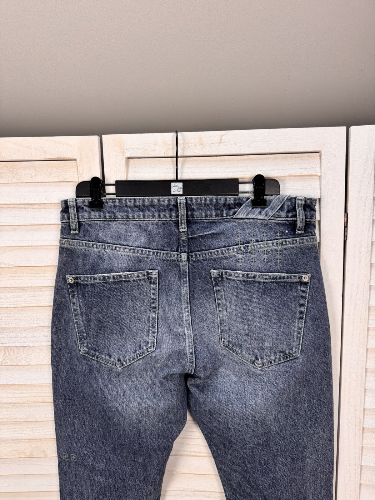 Ksubi Ksubi Jeans Men Blue Denim Distressed Straight Fit Size 32 Size US 32 / EU 48 - 7 Thumbnail