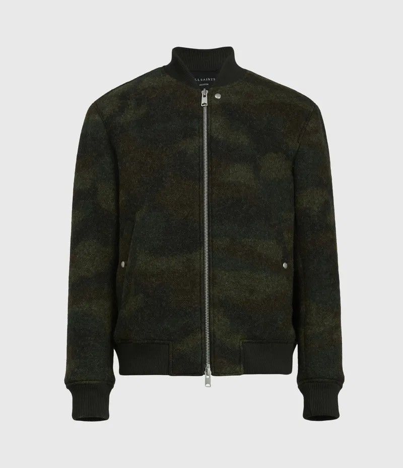 Allsaints Allsaints Bastion Wool Camo Bomber Jacket- Size XL Size US XL / EU 56 / 4 - 8 Thumbnail