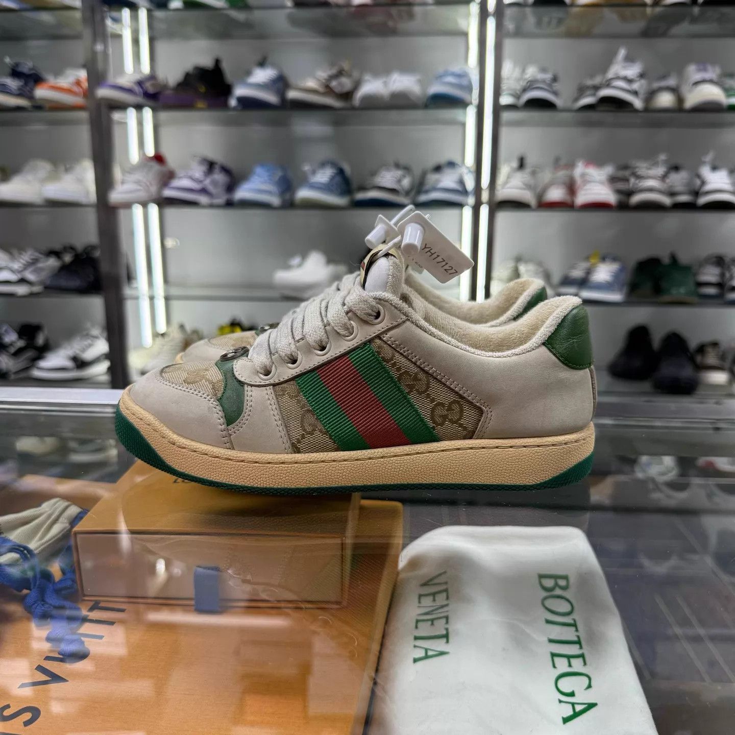 Gucci Gucci Disrupted Leather Sneakers Women's 34.5 Size US 4 / IT 34 - 3 Thumbnail