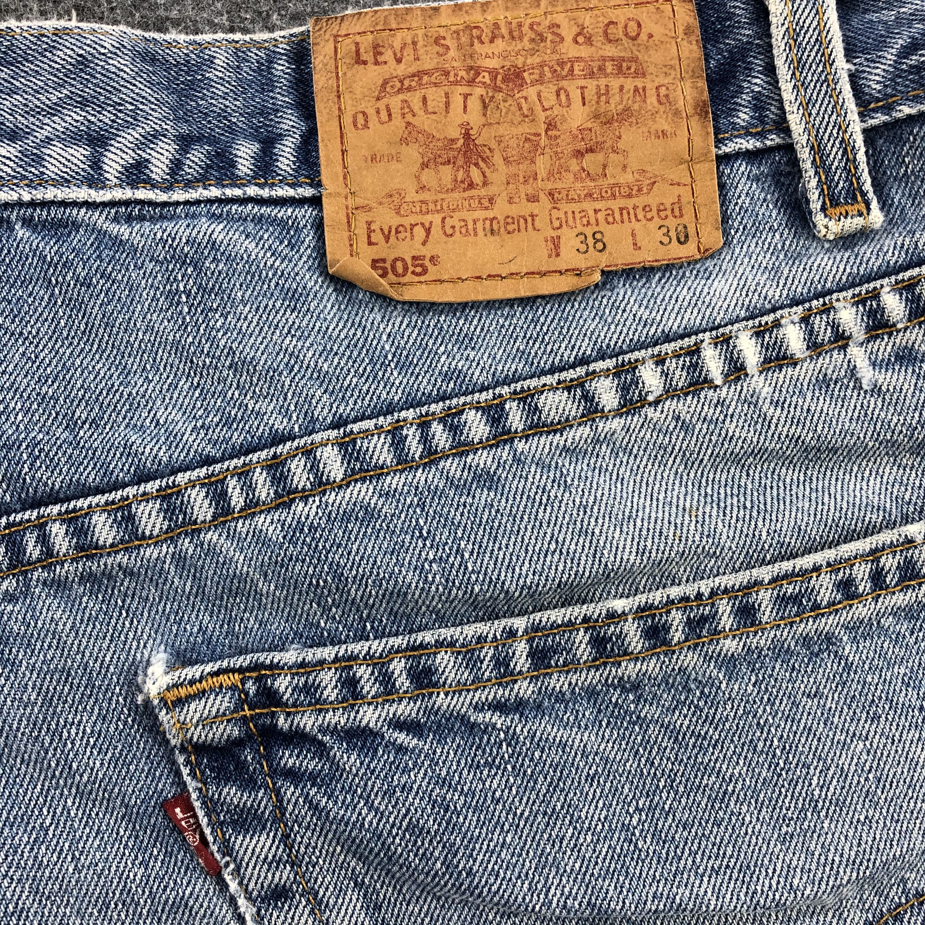 Levi's × Vintage Vintage 90s Light Wash Levis 505 Jeans-JM1874 Size US 38 / EU 54 - 6 Thumbnail