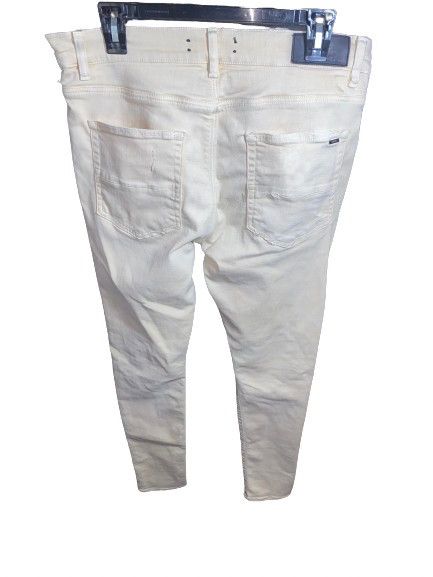 Amiri Cream Amiri MX1 Ripped Patch Style Cream Denim W34 Size US 34 / EU 50 - 10 Thumbnail