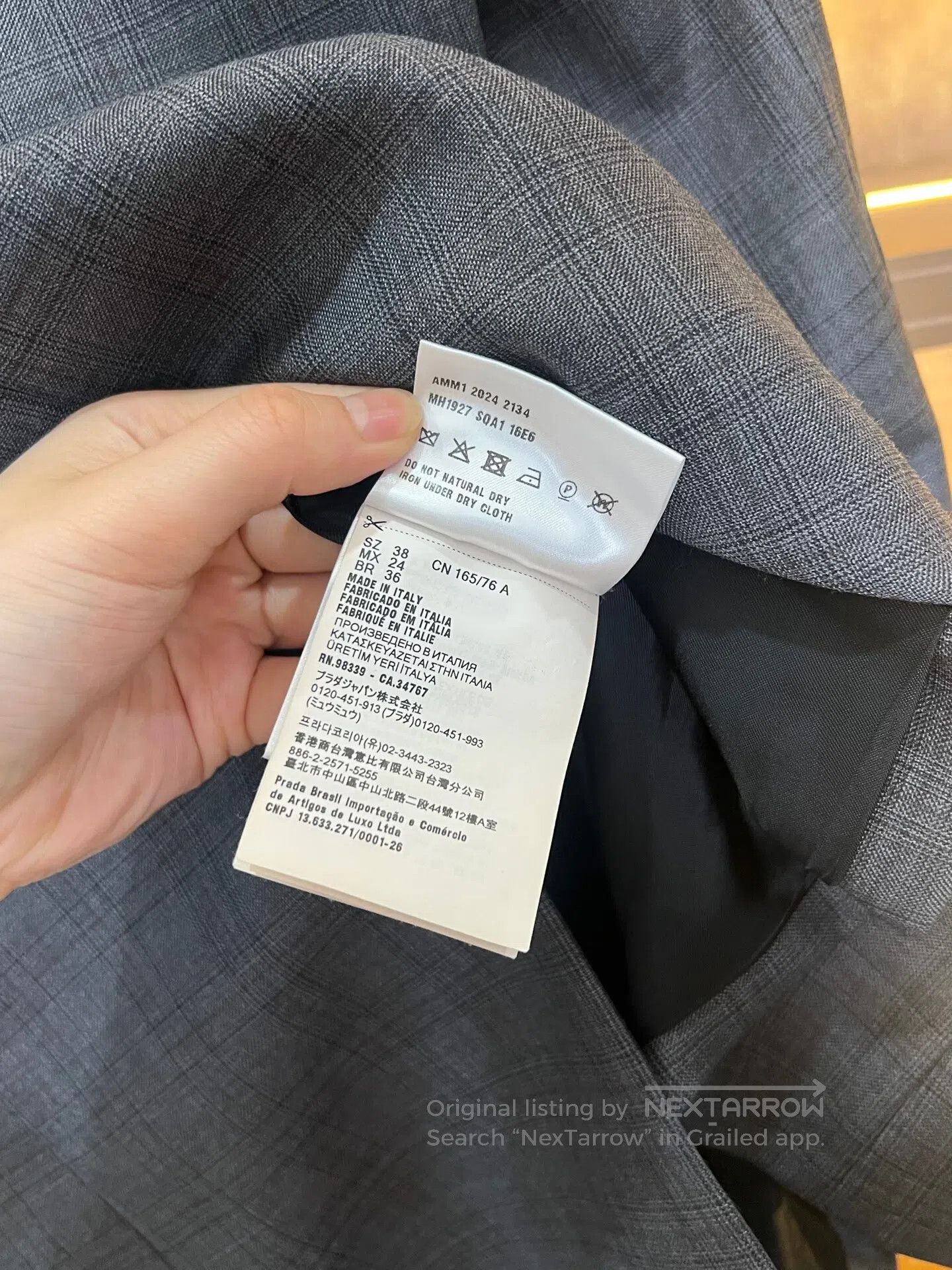 Miu Miu Miu Miu Fake Two-Piece Sleeve Patchwork Blazer| Size XS / US 0-2 / IT 36-38 - 5 Thumbnail