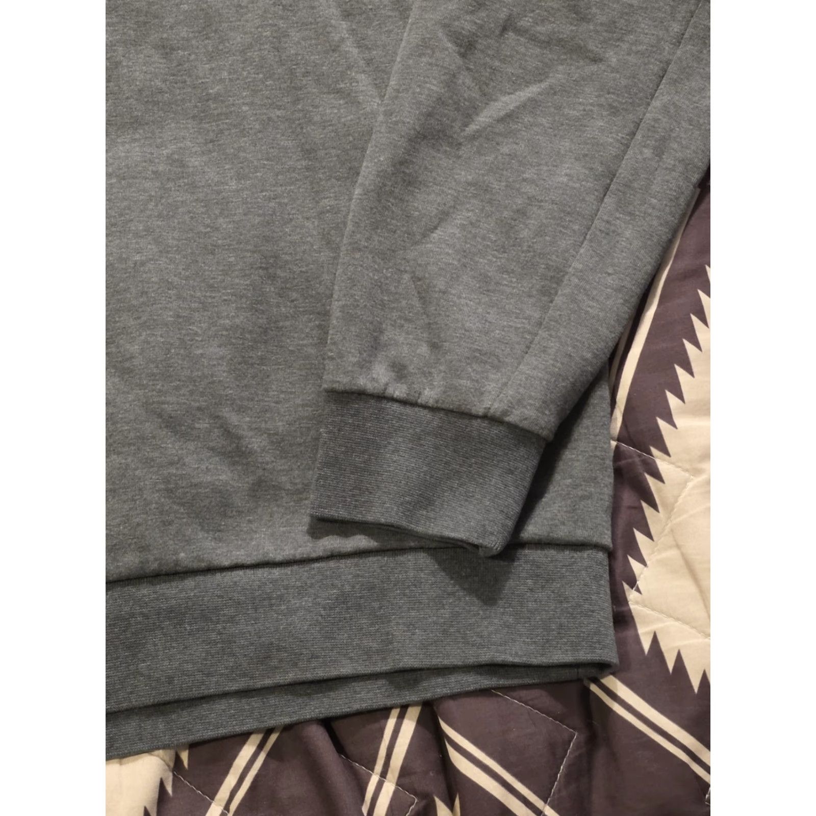 Polo Ralph Lauren Polo Ralph Lauren Double Knit Mock Neck Pullover 1/4 Snap Sweater Gray Men Large Size US L / EU 52-54 / 3 - 5 Thumbnail