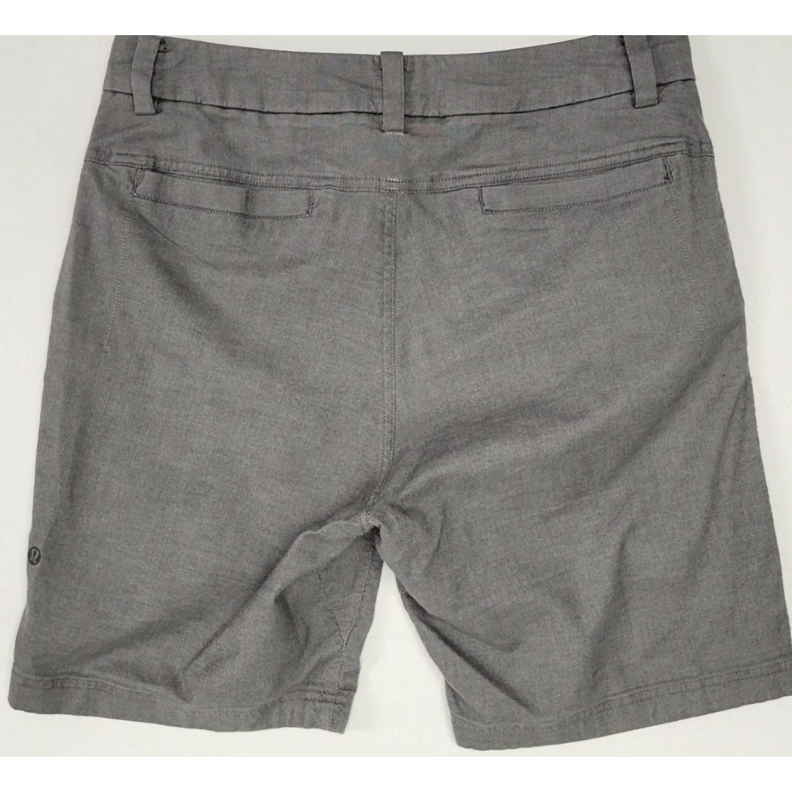 Lululemon Lululemon Men 30 Commission Shorts Qwick Oxford 9" Gray Chambray Chino Cotton Stretch Size US 30 / EU 46 - 2 Thumbnail