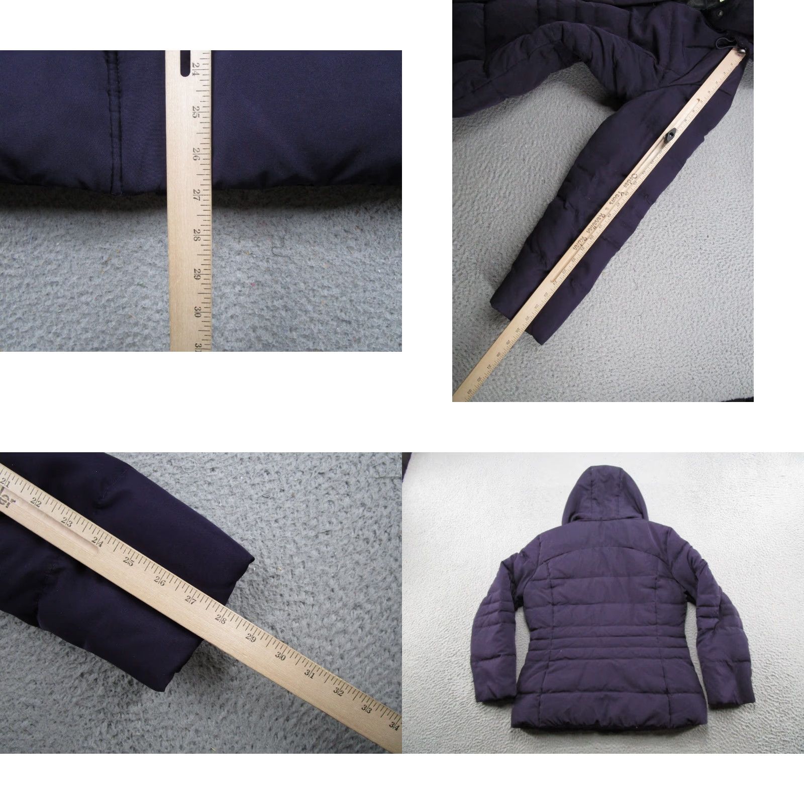 Calvin Klein Calvin Klein Puffer Jacket Women's M Purple Hooded Down Fill Zip Up Read Size M / US 6-8 / IT 42-44 - 8 Thumbnail