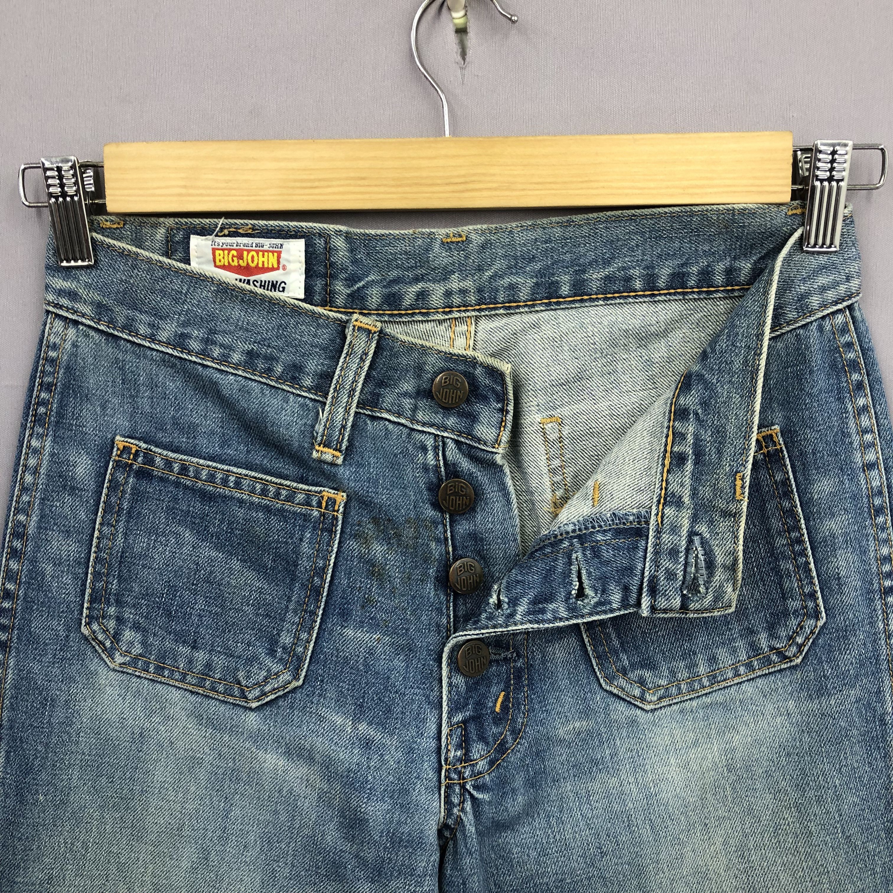 Big John Vintage 90s Big John Flare Bush Pants Crazy Bootcut Jeans Size 28" / US 6 / IT 42 - 7 Thumbnail