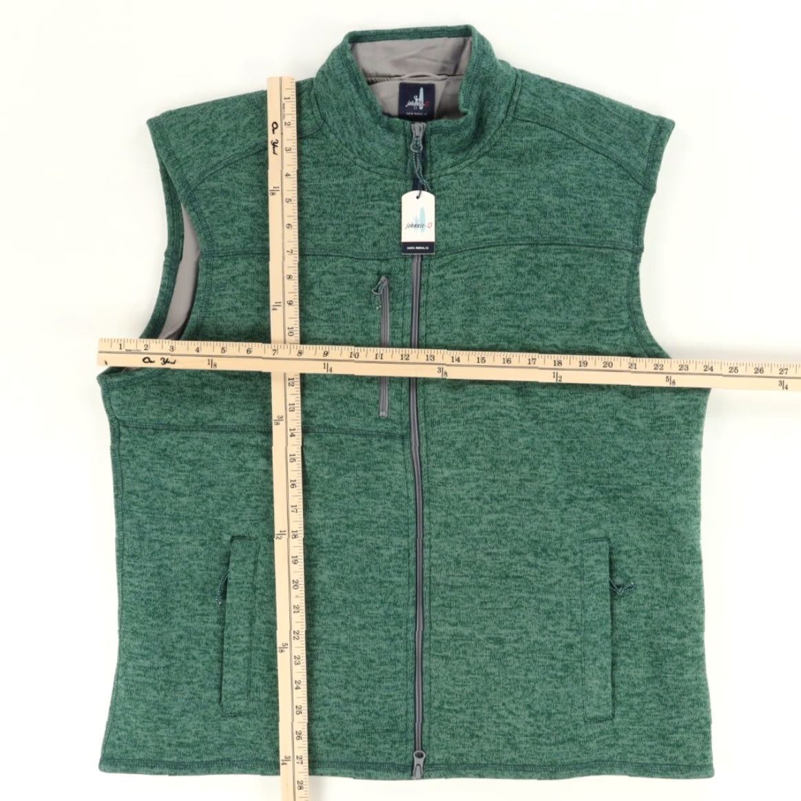 Vintage VINTAGE Johnny O Pacific Wes Full Zip Vest Heather Mock Jacket Green Men's XL Size US XL / EU 56 / 4 - 3 Thumbnail
