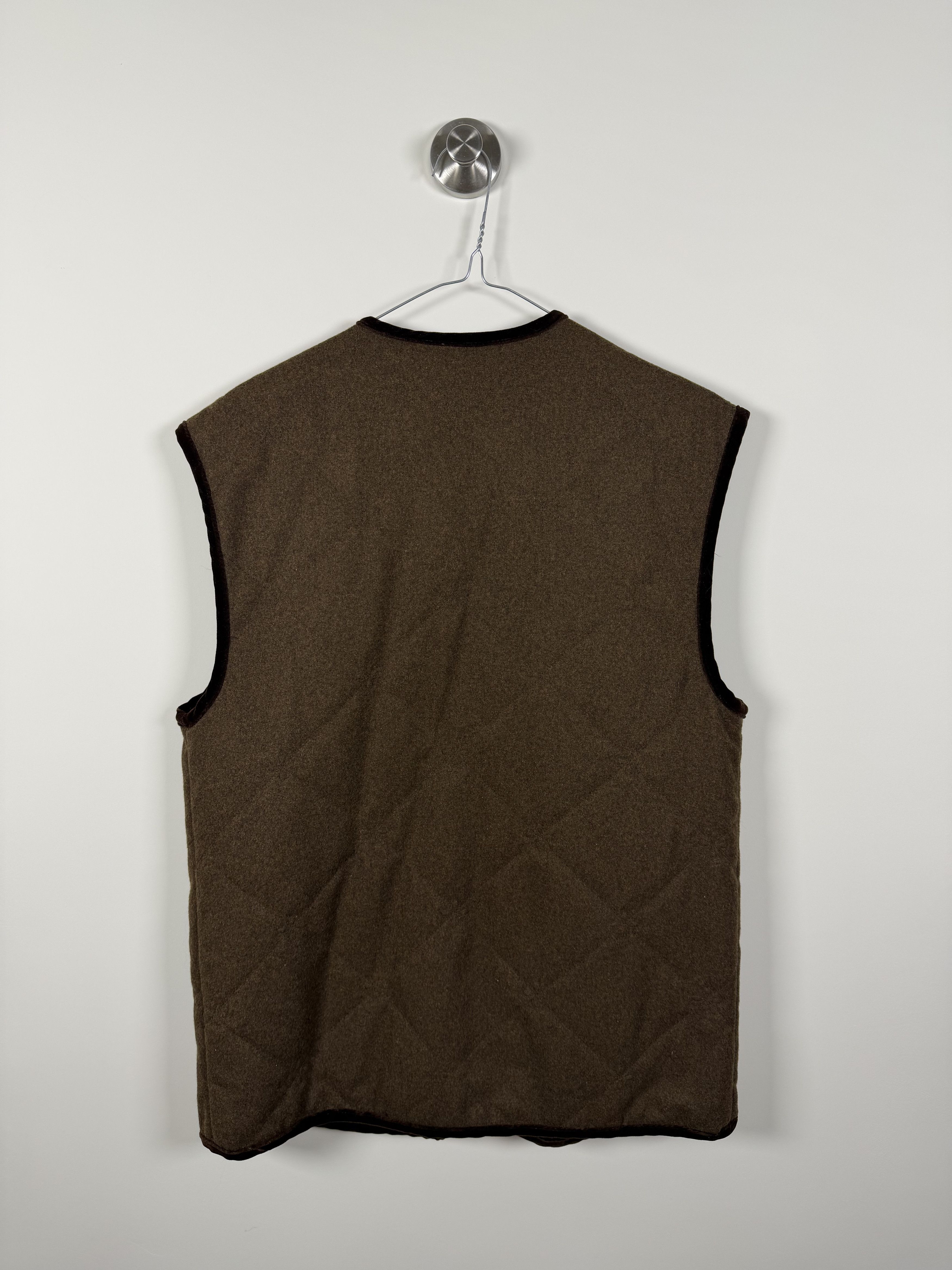 Schneiders Schneiders Salzburg Black Quilted Wool Cashmere Vest/Gilet Size L / US 10 / IT 46 - 4 Thumbnail