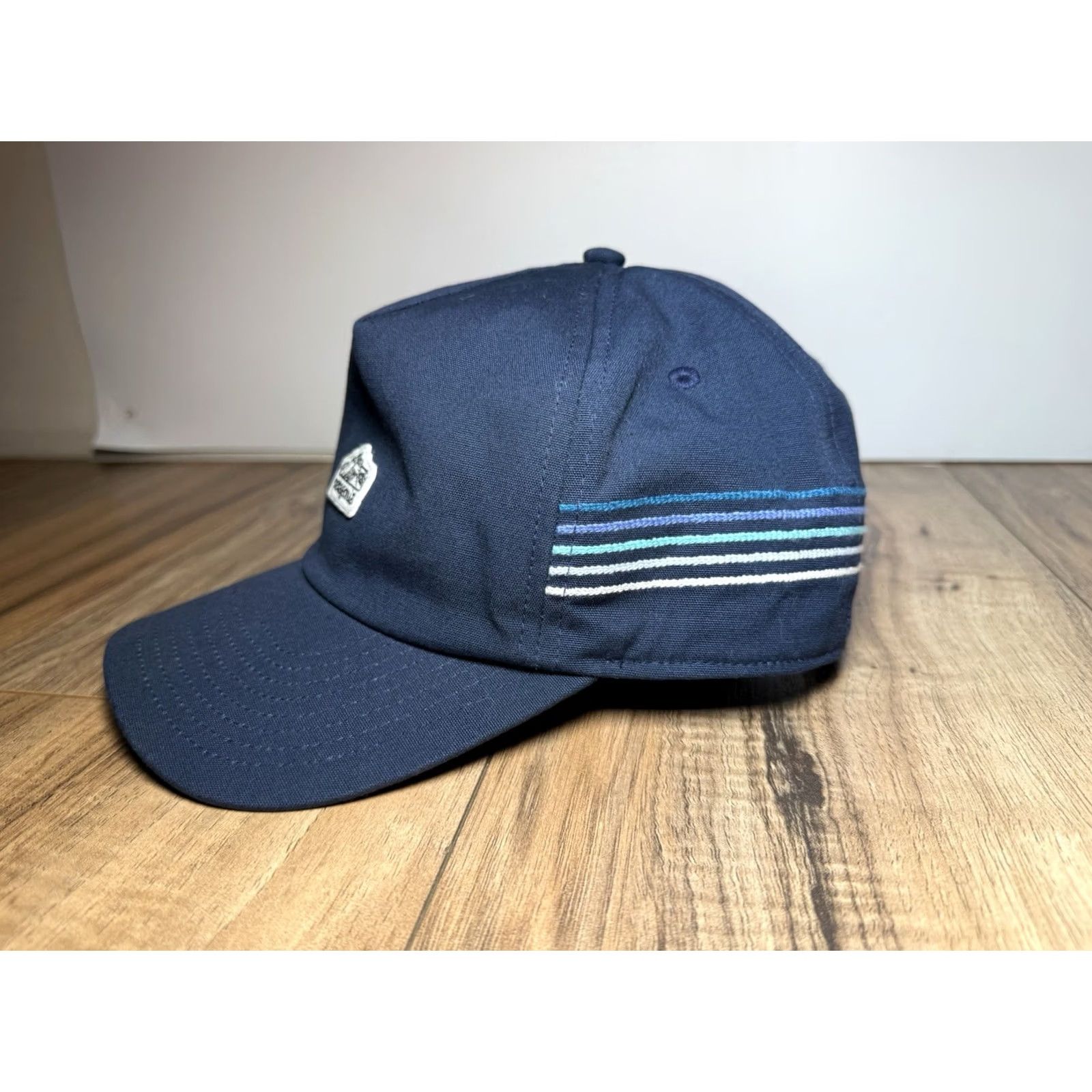 Patagonia VINTAGE Patagonia Snapback Hat One Size Men Blue Ridge Stripe Funfarer Cap Trucker Hat Casual Cap Size ONE SIZE - 3 Thumbnail