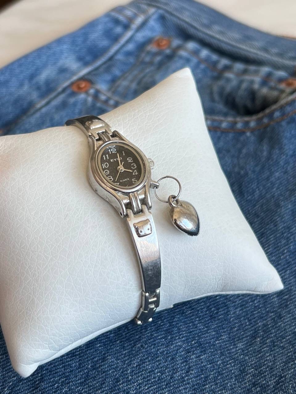 Japanese Brand × Vintage Vintage ❤️ Heart Amulet Japanese style futuristic Steel Watch Size ONE SIZE - 3 Thumbnail