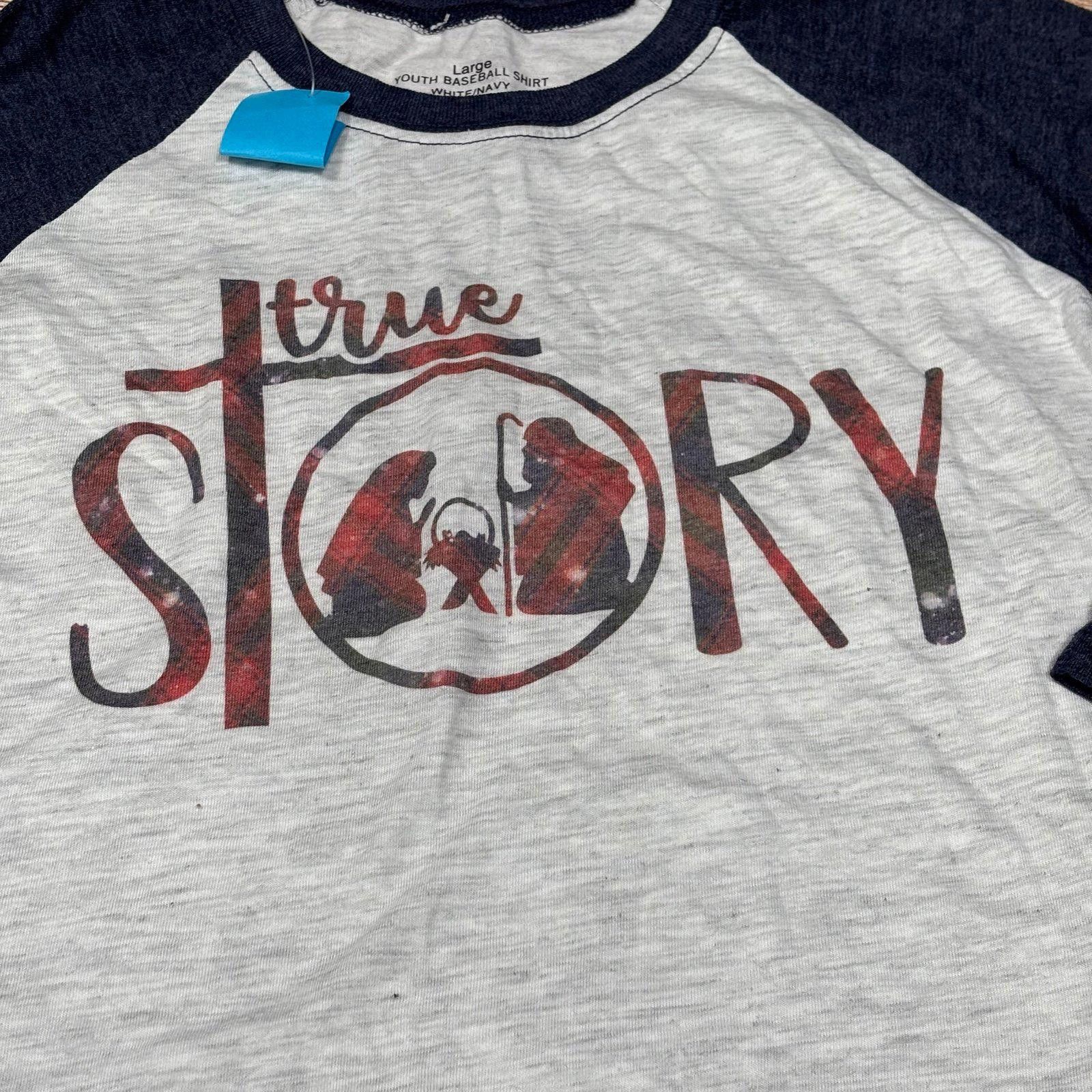 Other True Story Raglan T-Shirt Youth Large NWT Size L / US 10 / IT 46 - 2 Thumbnail