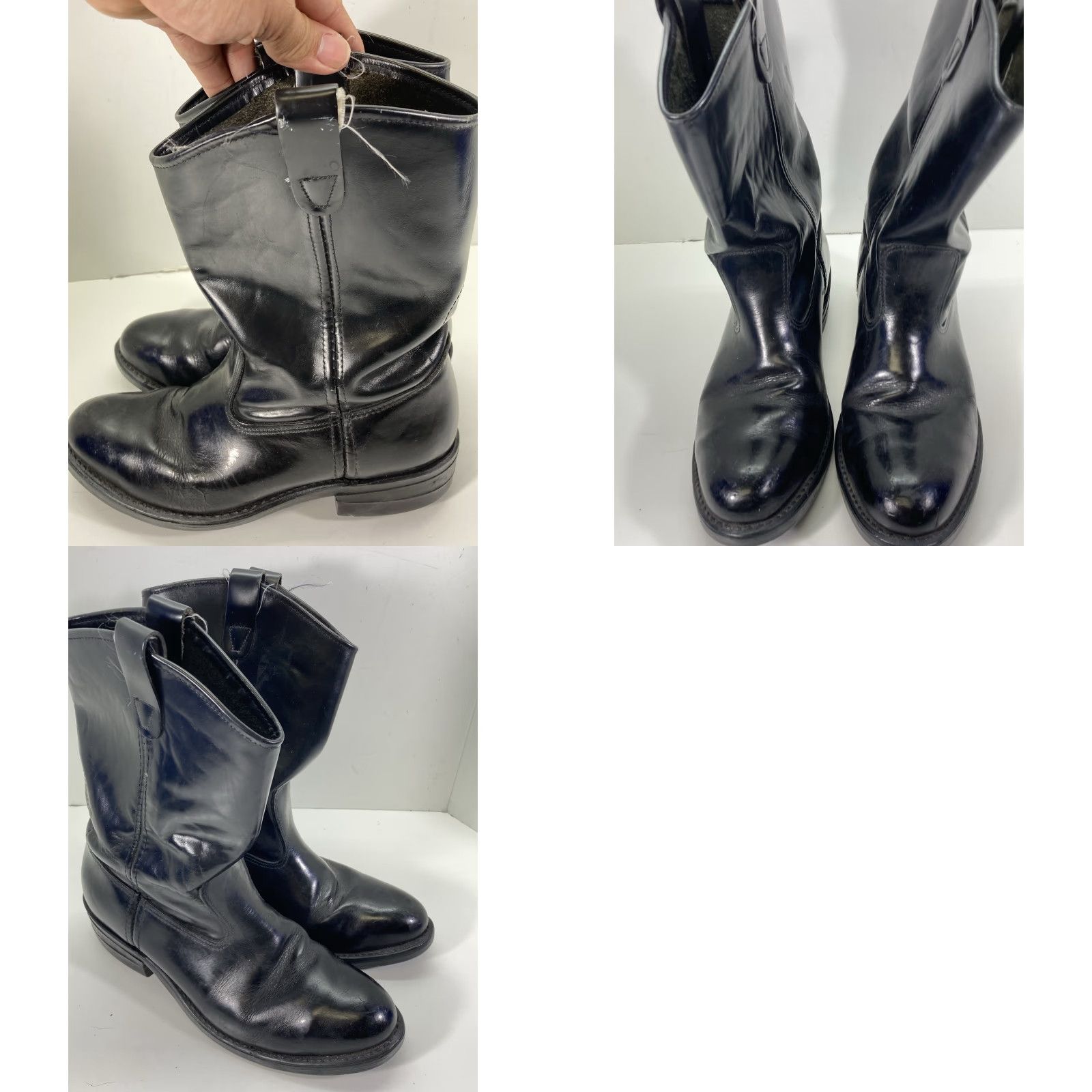 Vintage Iron Age Steel Toe Safety Roper Boots Men Size 9 EE Wide Black Leather Western Size US 9 / EU 42 - 10 Thumbnail