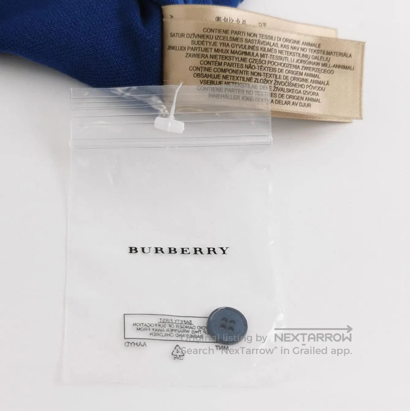Burberry Burberry Brit Embroidered Polo Shirt in Navy . Size US S / EU 44-46 / 1 - 5 Thumbnail