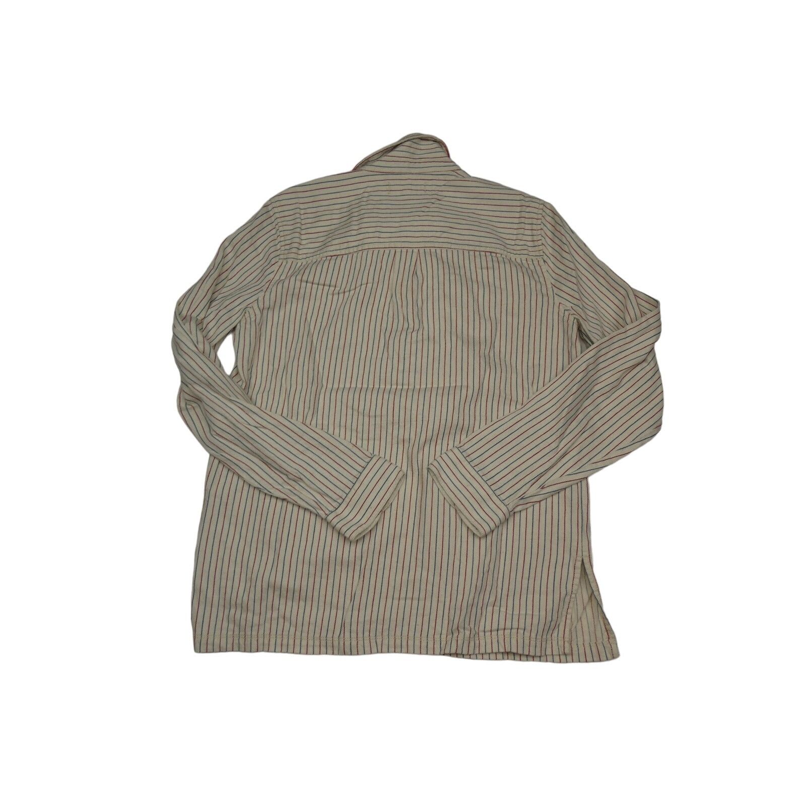 Madewell Madewell 1/2 button long sleeve shirt, white/red, medium Size M / US 6-8 / IT 42-44 - 2 Thumbnail