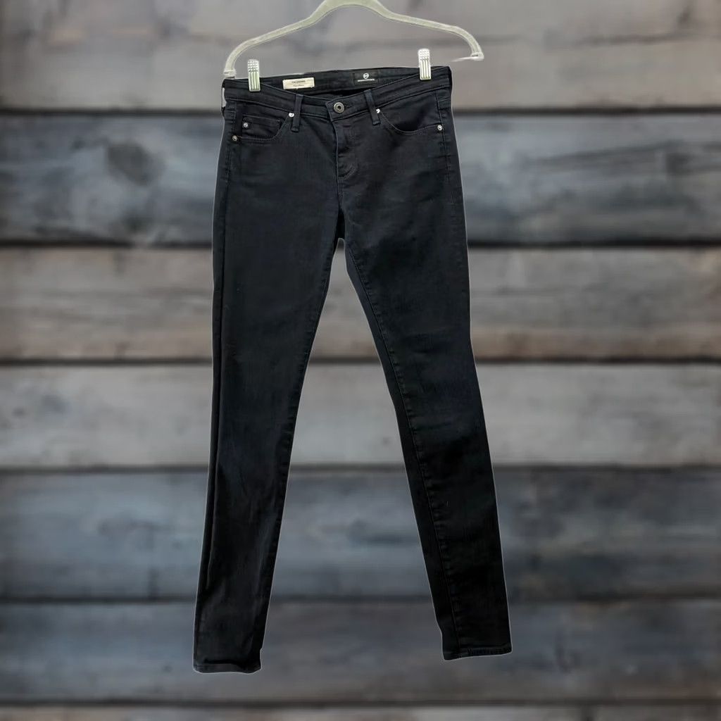 Vintage AG Adriano Goldschmied Legging Super Skinny Jean Womens 27R Dark Wash Blue Jeans Slim Stretch 5-Pocket Denim Pull-On? Size 27" / US 4 / IT 40 - 1 Thumbnail