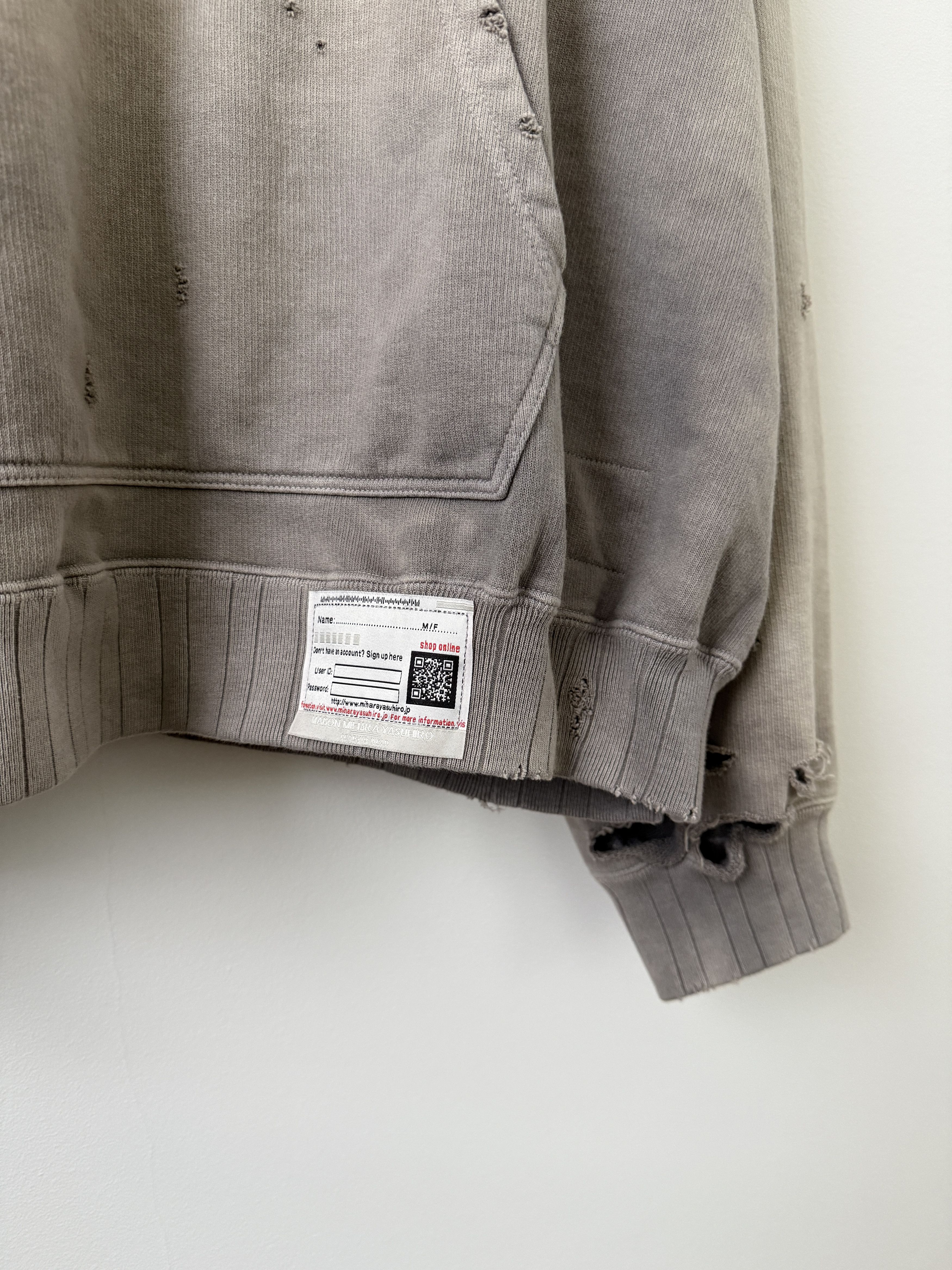 Maison MIHARA YASUHIRO Sun Faded Vintage Crewneck Hoodie Size US S / EU 44-46 / 1 - 9 Thumbnail