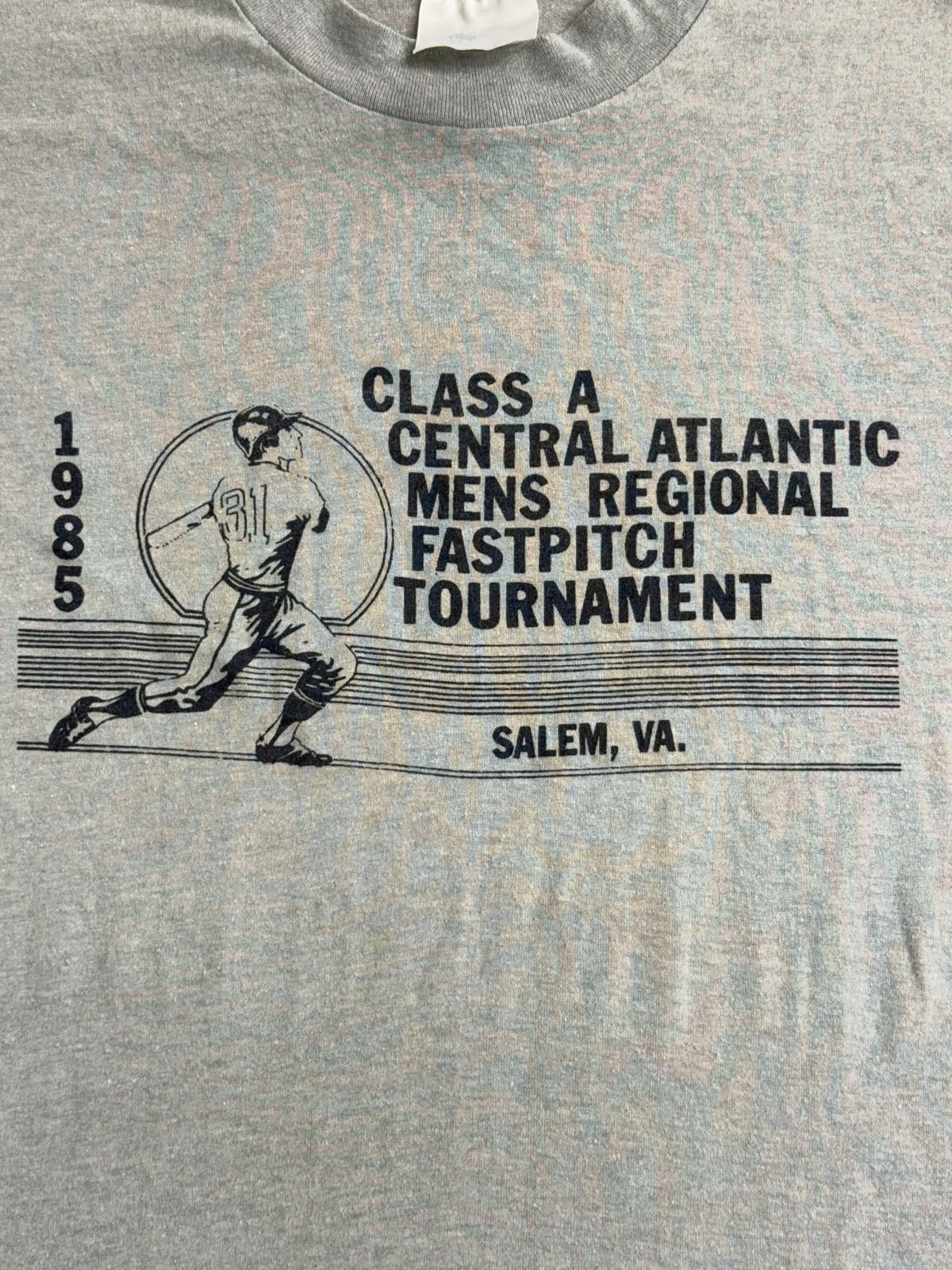 TEE JAYS Vintage 1985 Class A Baseball T-shirt Regional Fast Pitch -L Size US L / EU 52-54 / 3 - 4 Thumbnail