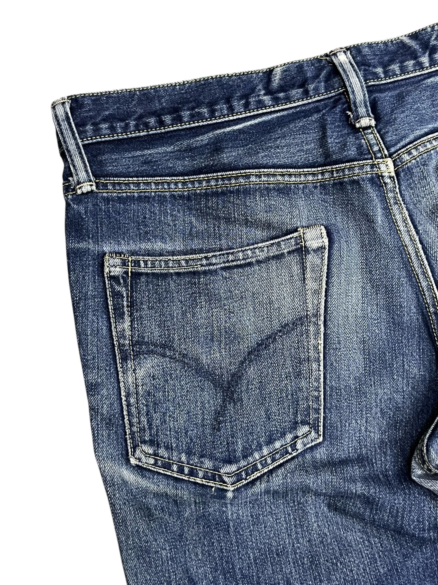 Blue Blue Japan 🔥Blue Blue Japan x HR Market Faded Distressed Denim Size US 31 - 6 Thumbnail