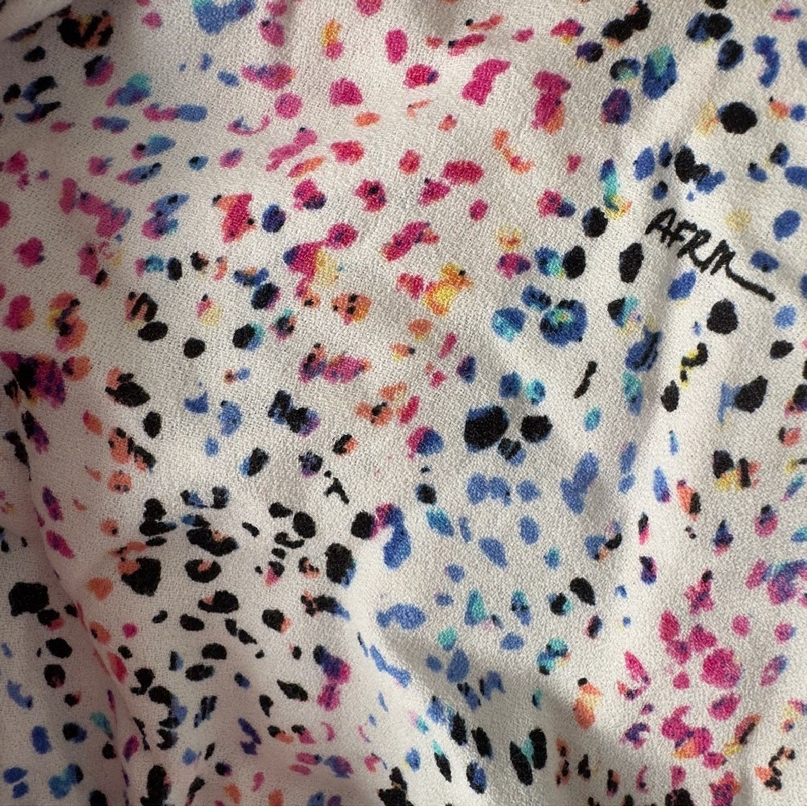 REVOLVE Revolve AFRM Multicolor Animal Print Crop Tie Front Camisole Size XL / US 12-14 / IT 48-50 - 6 Thumbnail