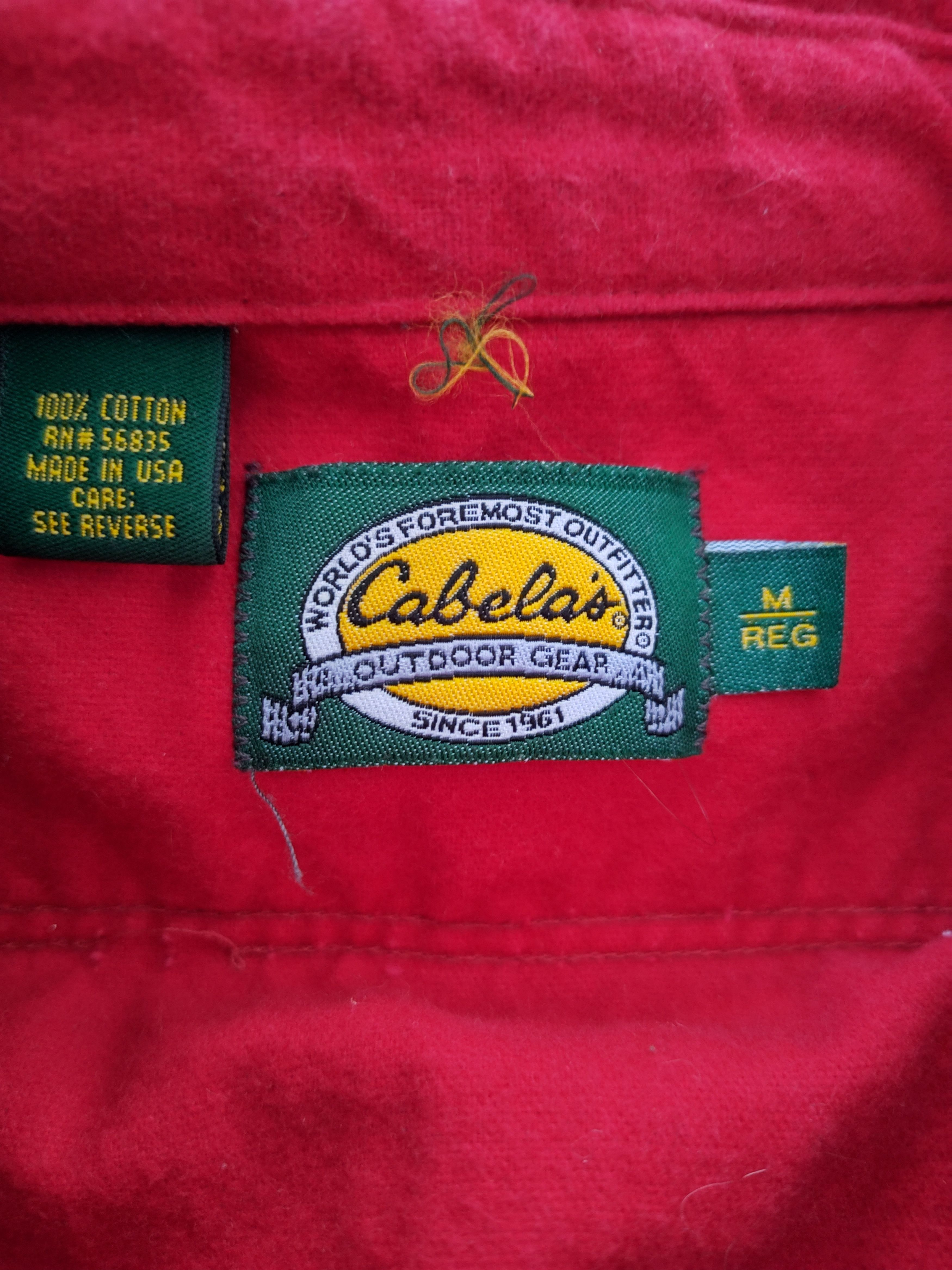 Cabelas Thick Long Sleeve Button Up Size US M / EU 48-50 / 2 - 2 Thumbnail