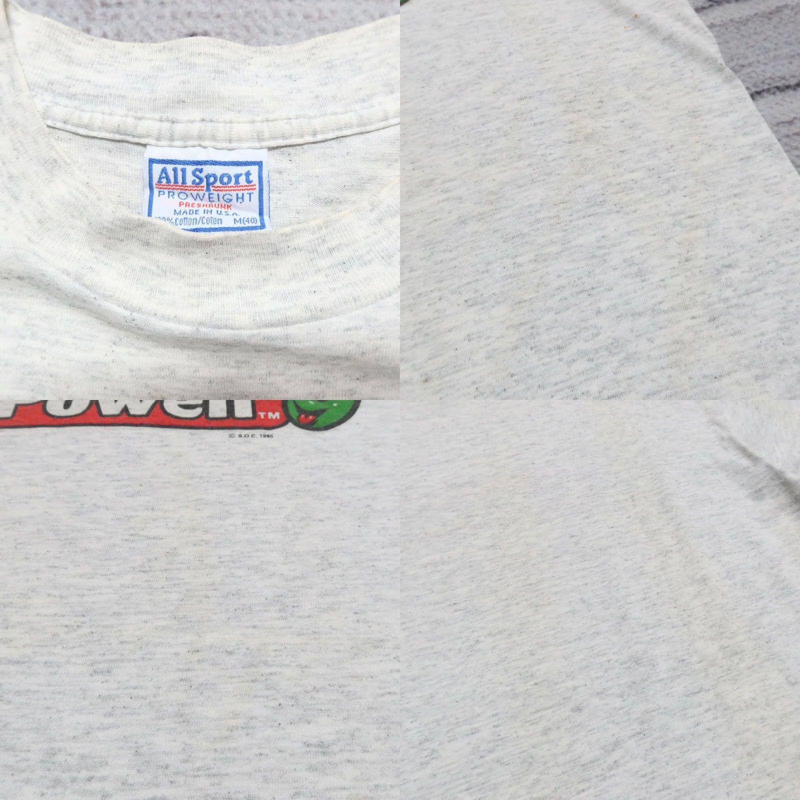 Powell Peralta VINTAGE Powell Peralta Skateboards Shirt Mens Adult Medium Heather Grey 1995 90s Tshirt Size US M / EU 48-50 / 2 - 8 Thumbnail
