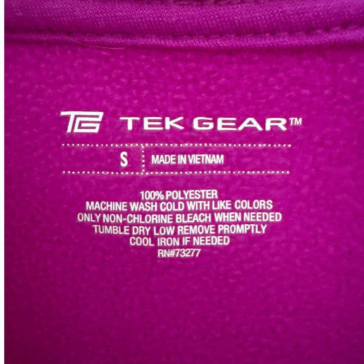 Tek Gear Tek Gear Small Pink Long Sleeves Thumb Holes Full Zip Jacket Size S / US 4 / IT 40 - 5 Thumbnail