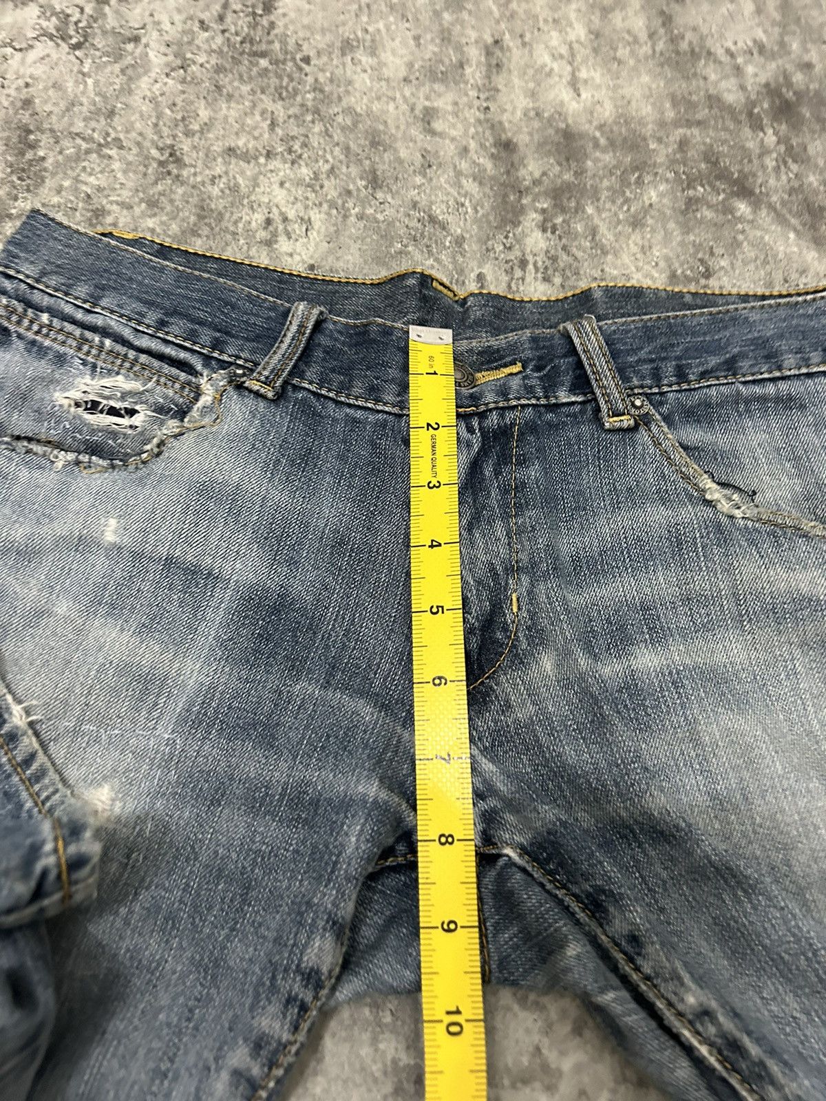 Beams Plus × Japanese Brand Beams Japan Faded Wash Distressed Jeans Size US 31 - 19 Thumbnail