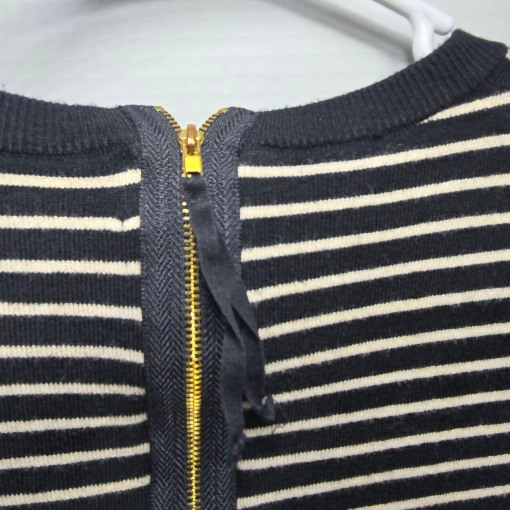Broken Promises Co. Women's PREMISE Black Beige Striped Short Sleeve Tee L Size L / US 10 / IT 46 - 5 Thumbnail