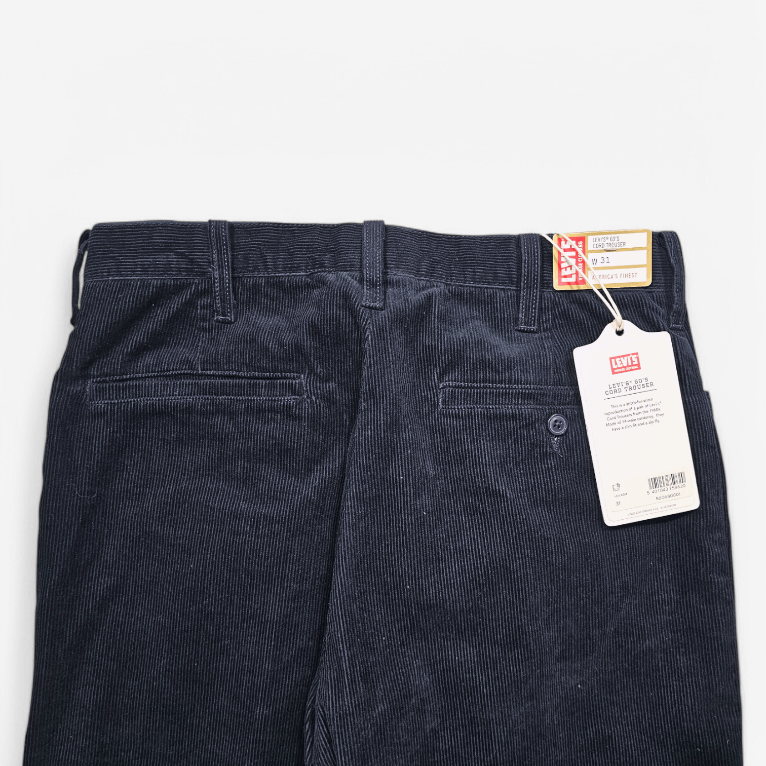 Levi's Vintage Clothing LVC Levi's Vintage Clothing 60's Corduroy Trouser Repro FW22 Size US 31 - 8 Thumbnail