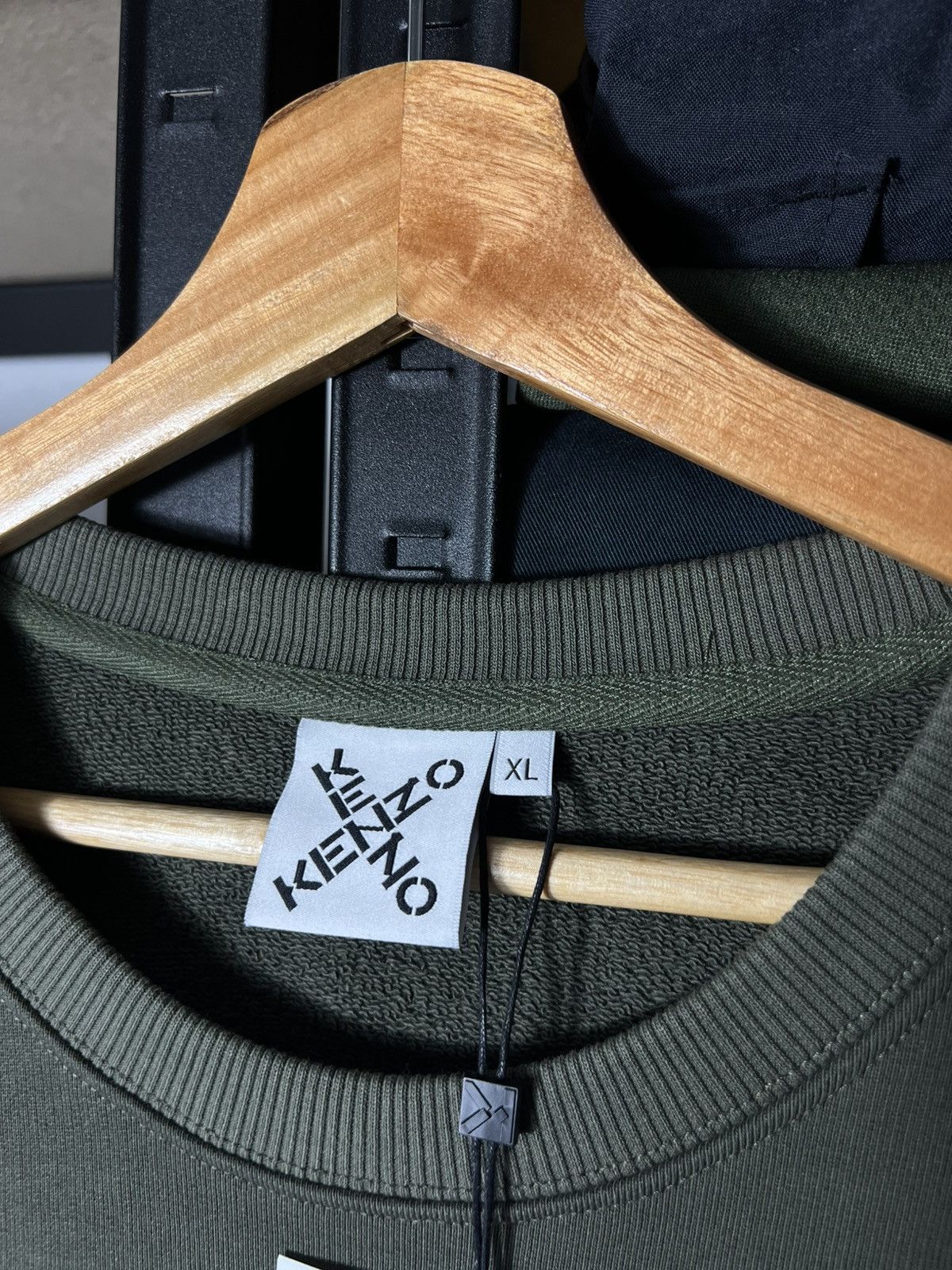 Kenzo 🔥NWT KENZO Cross Logo Sweatshirt Olive Green – Size XL Size US XL / EU 56 / 4 - 7 Thumbnail
