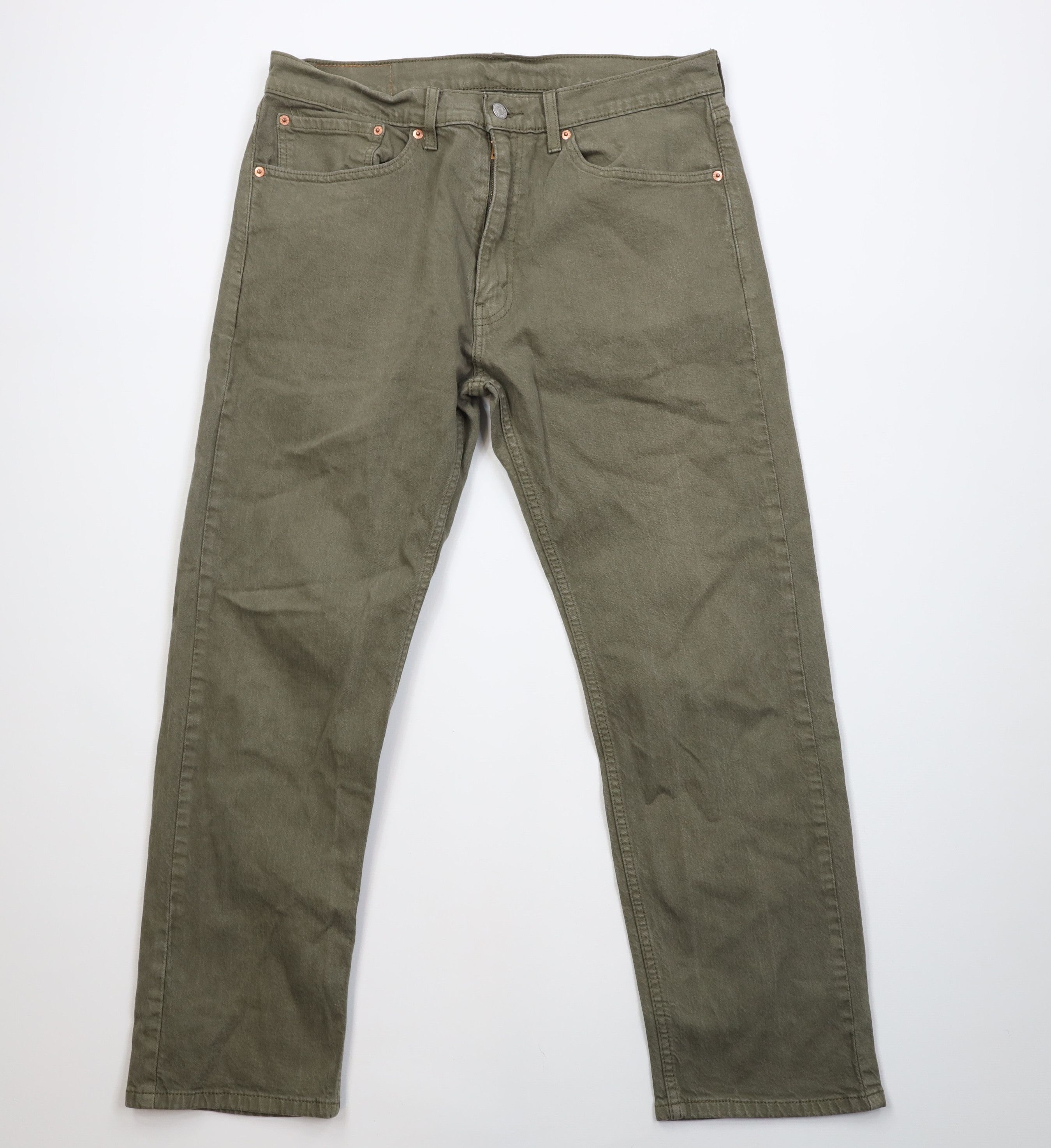 Levi's Vintage Y2K Levis 505 Regular Straight Leg Denim Jeans Green Size US 34 / EU 50 - 1 Thumbnail