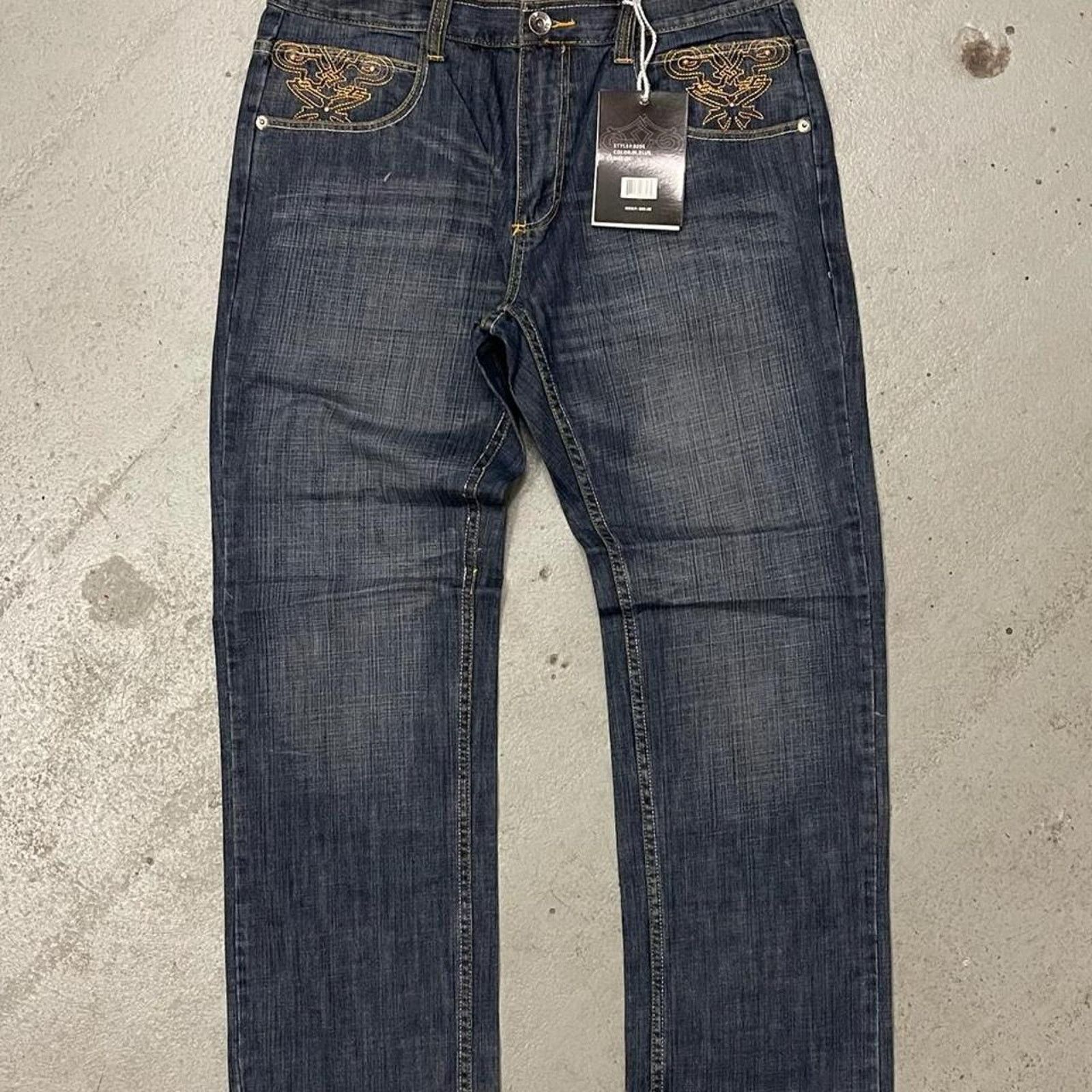 Vintage Vintage Royal Blue Baggy Y2k Denim Rock Jeans Mens SZ 36x32 Size US 36 / EU 52 - 2 Thumbnail