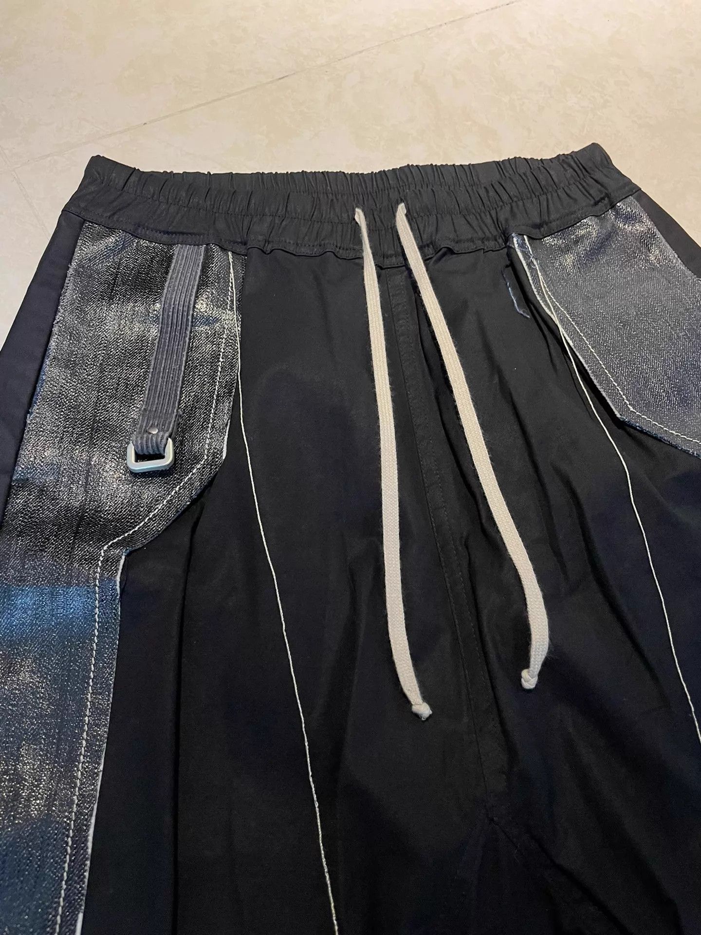 Rick Owens RO 19SS Babel Pusher Tassel Waxed Leather Short Size US 26 / EU 42 - 2 Thumbnail