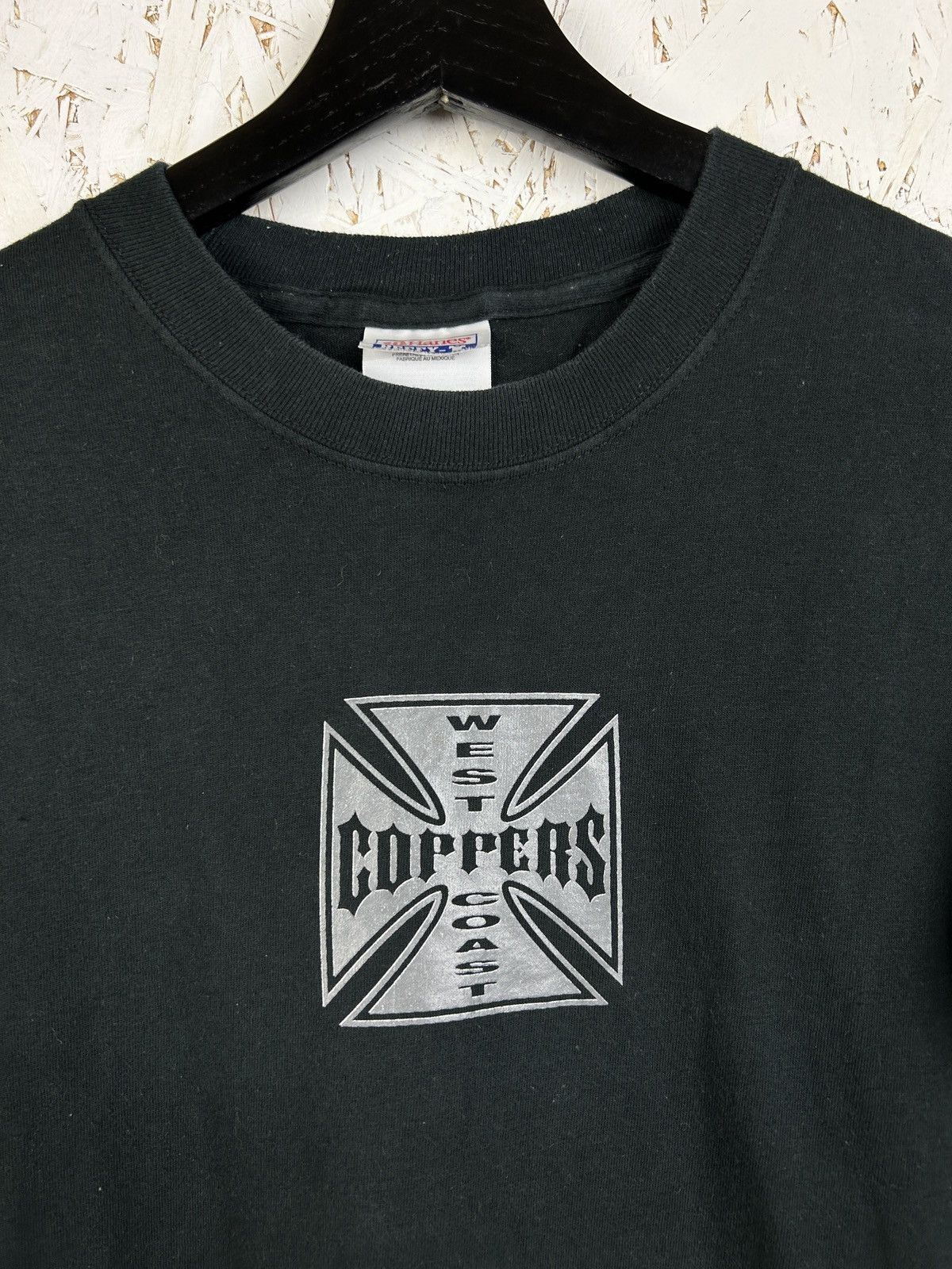 West Coast Choppers 90s Vintage West Coast Choppers Hanes T-Shirt Black M Size US M / EU 48-50 / 2 - 2 Thumbnail