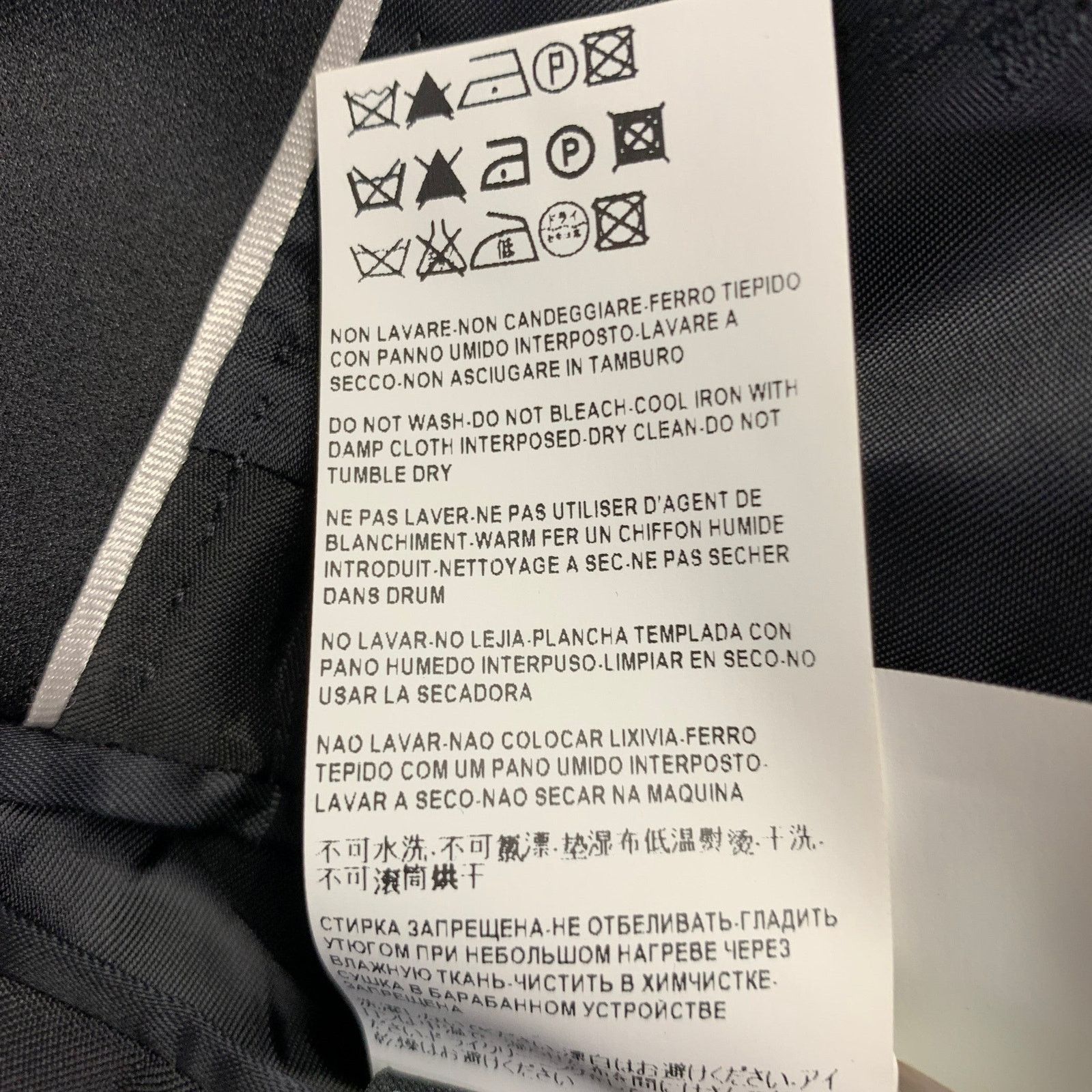 Versace VERSACE COLLECTION Black Acetate Blend Peak Lapel Sport Coat Size 40R - 11 Thumbnail
