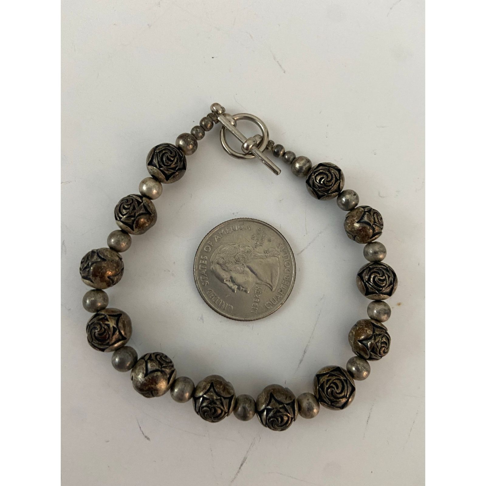 Other Metal rose bead bracelet Size ONE SIZE - 4 Thumbnail