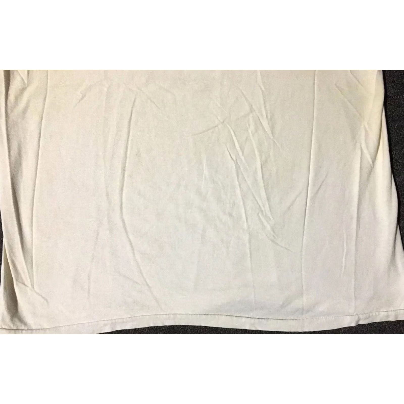 Hanes VINTAGE Hanes T-Shirt L White Distressed V-Neck 90s Grunge Punk Bike Surf Skate Mens Size US L / EU 52-54 / 3 - 4 Thumbnail