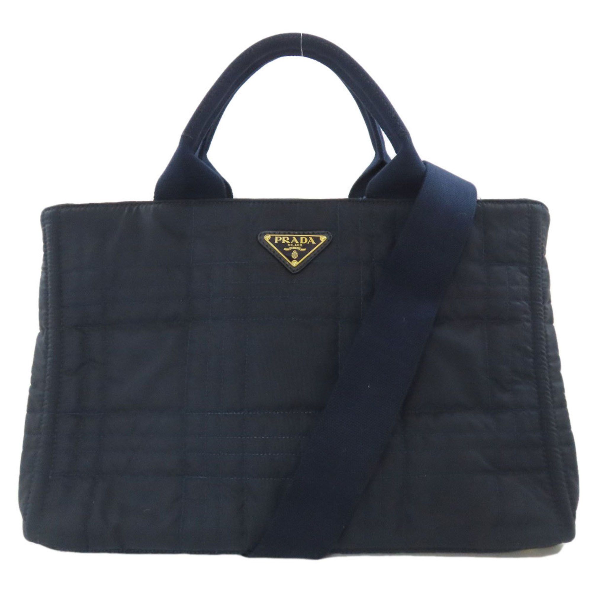 Prada Bn1877 Canapa Tote Bag Nylon Material Women's Prada in Blue