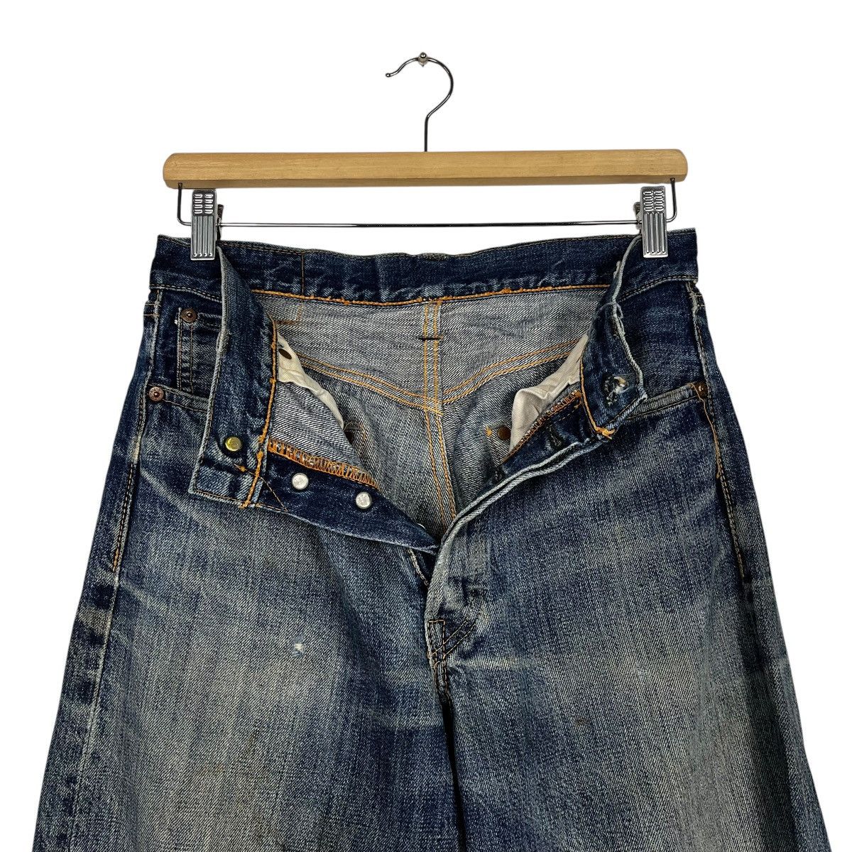 Sugar Cane Vintage Sugar Cane Distressed Selvedge Denim Jeans Size US 30 / EU 46 - 15 Thumbnail