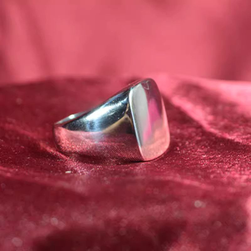 Jewelry Vintage Jewelry Rings Open Size Chrome Ring (Size 7-13) Size ONE SIZE - 1 Thumbnail